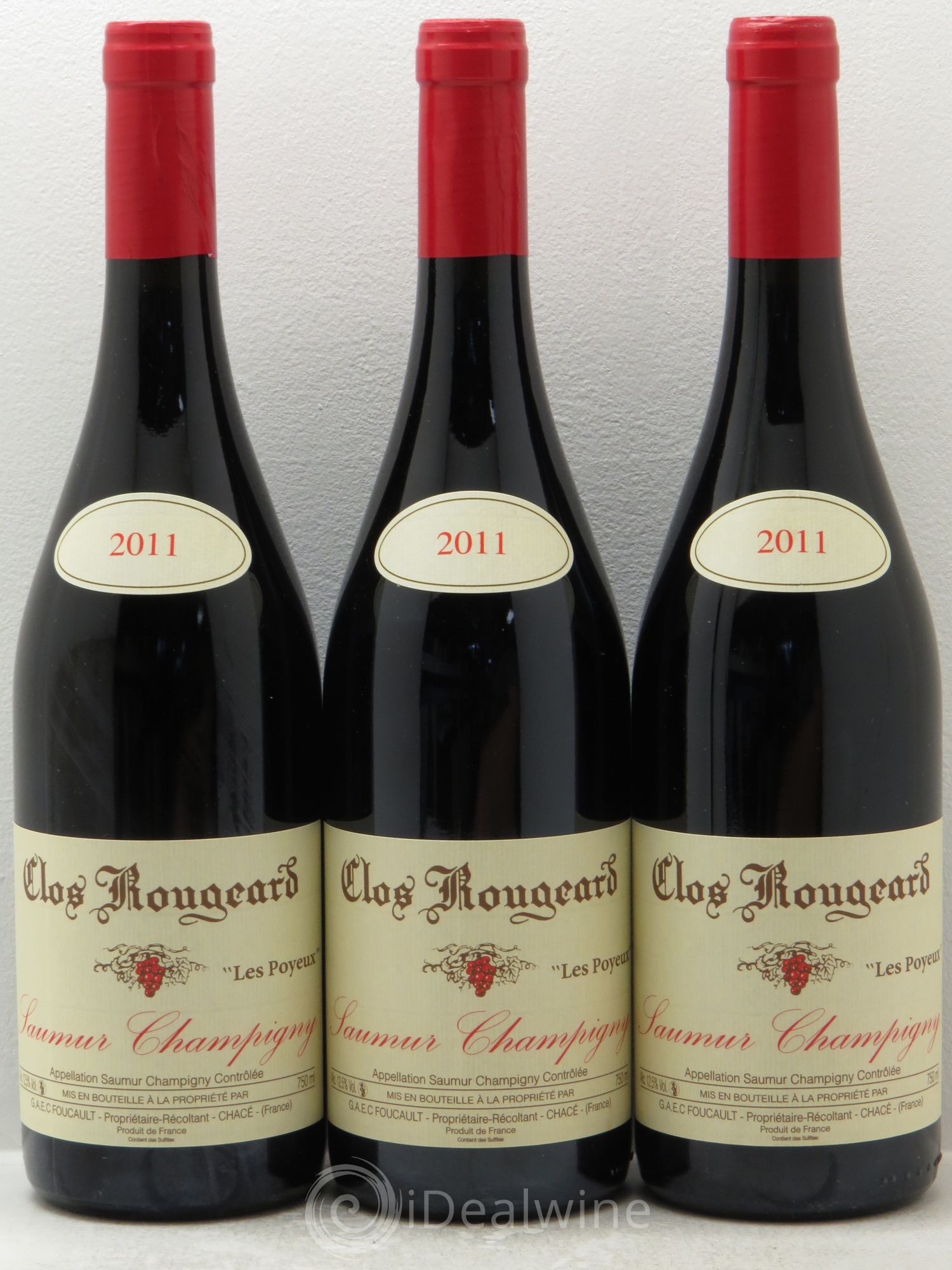 Saumur-Champigny Les Poyeux Clos Rougeard 2011 - Lot de 3 bouteilles - 0