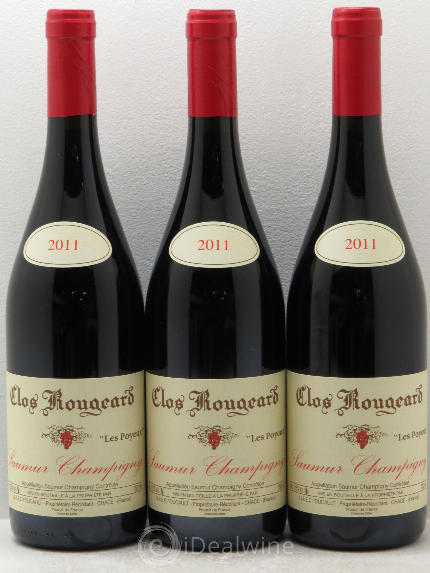 Saumur-Champigny Les Poyeux Clos Rougeard 2011 - Lot de 3 bouteilles - 0
