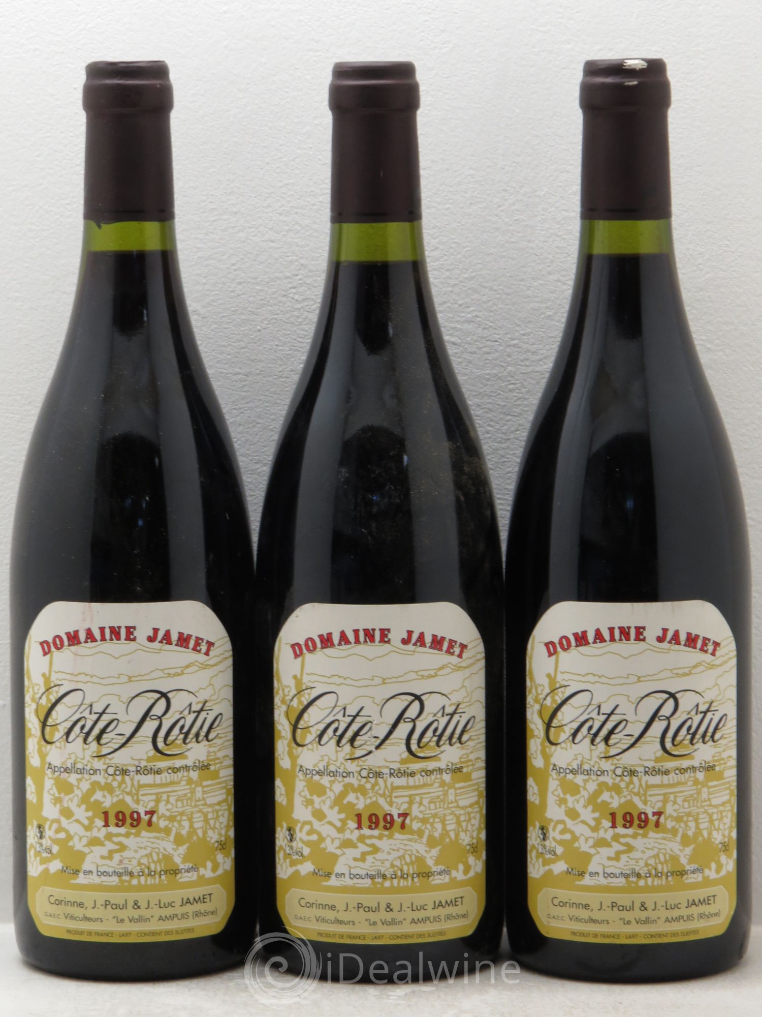 Côte-Rôtie Jamet (Domaine) 1997 - Lot de 3 bouteilles - 0