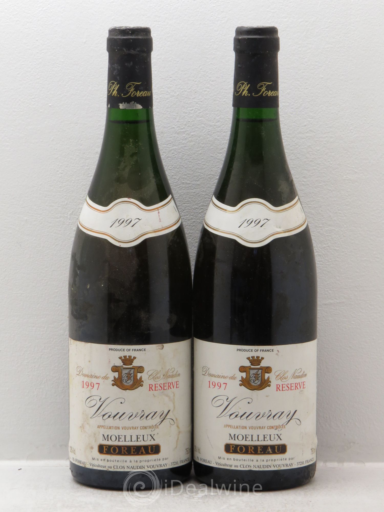 Vouvray Réserve 1997 - Lotto di 2 bottiglie - 0