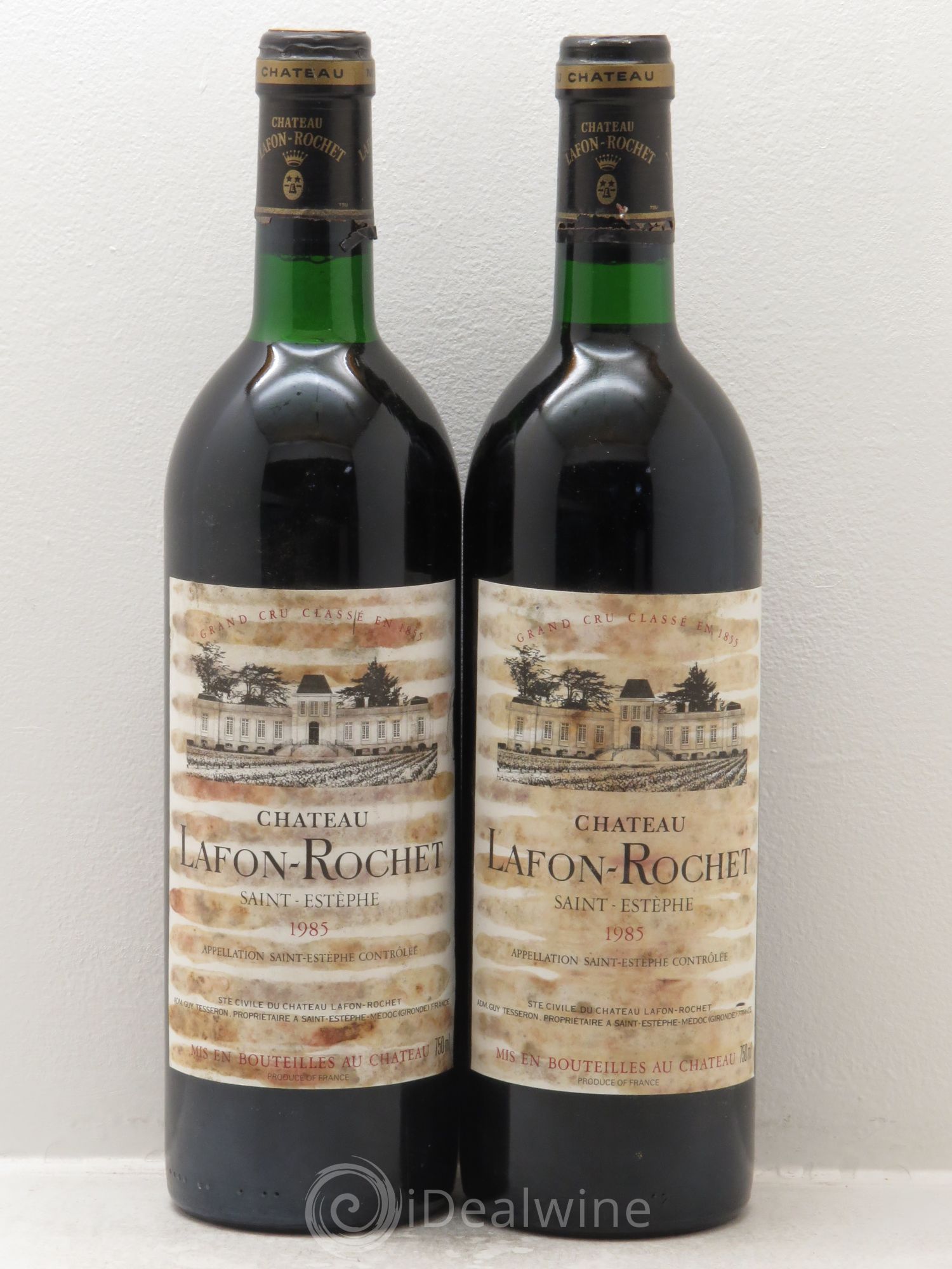 Château Lafon Rochet 4ème Grand Cru Classé 1985 - Lot de 2 bouteilles - 0
