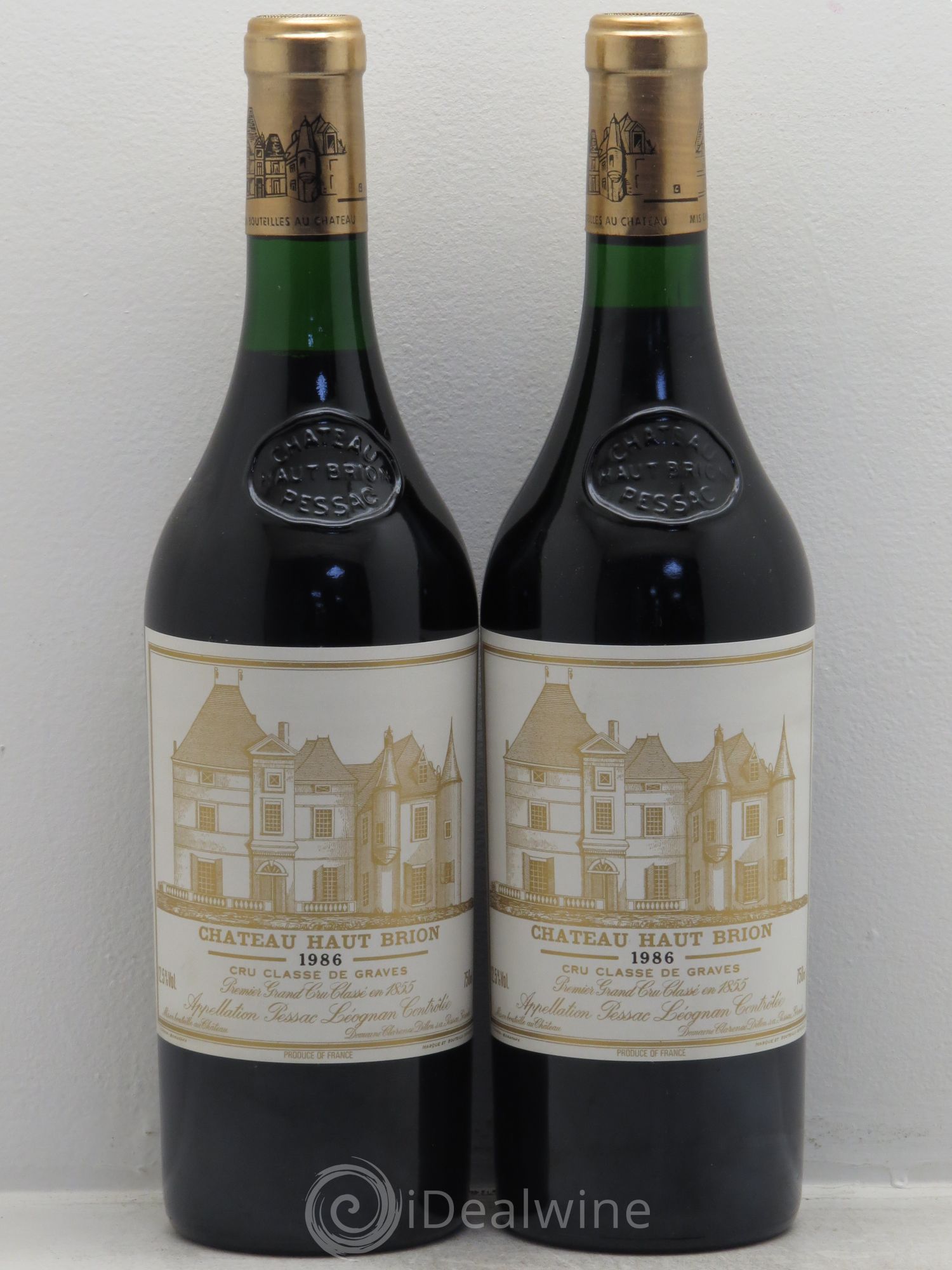 Château Haut Brion 1er Grand Cru Classé 1986 - Lot de 2 bouteilles - 0