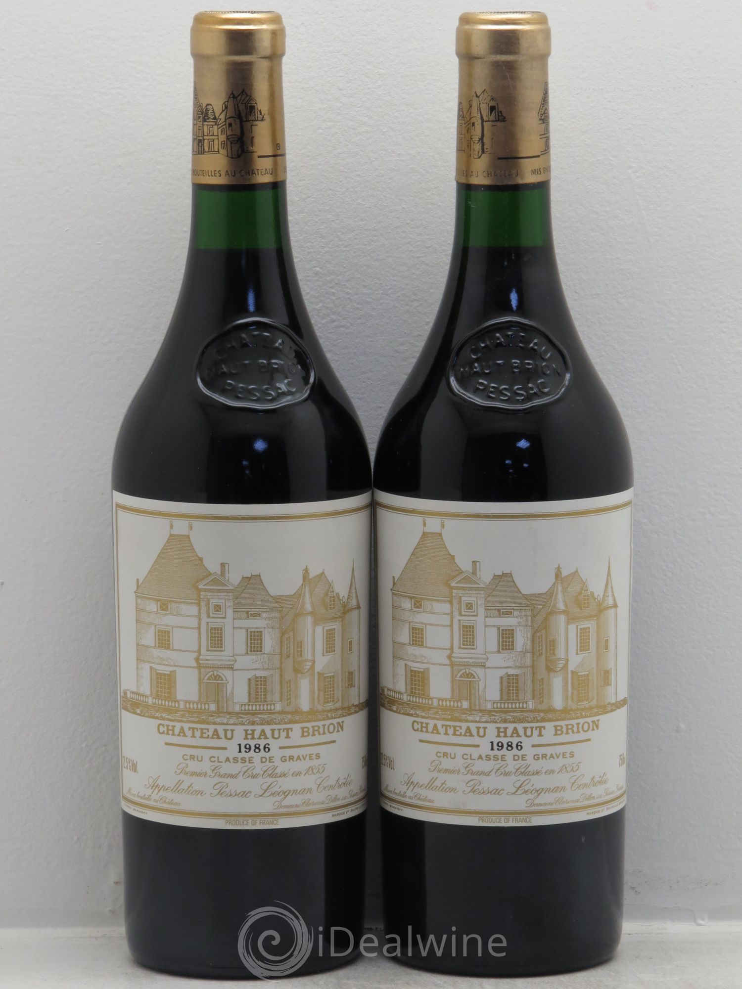 Château Haut Brion 1er Grand Cru Classé 1986 - Lot de 2 bouteilles - 0