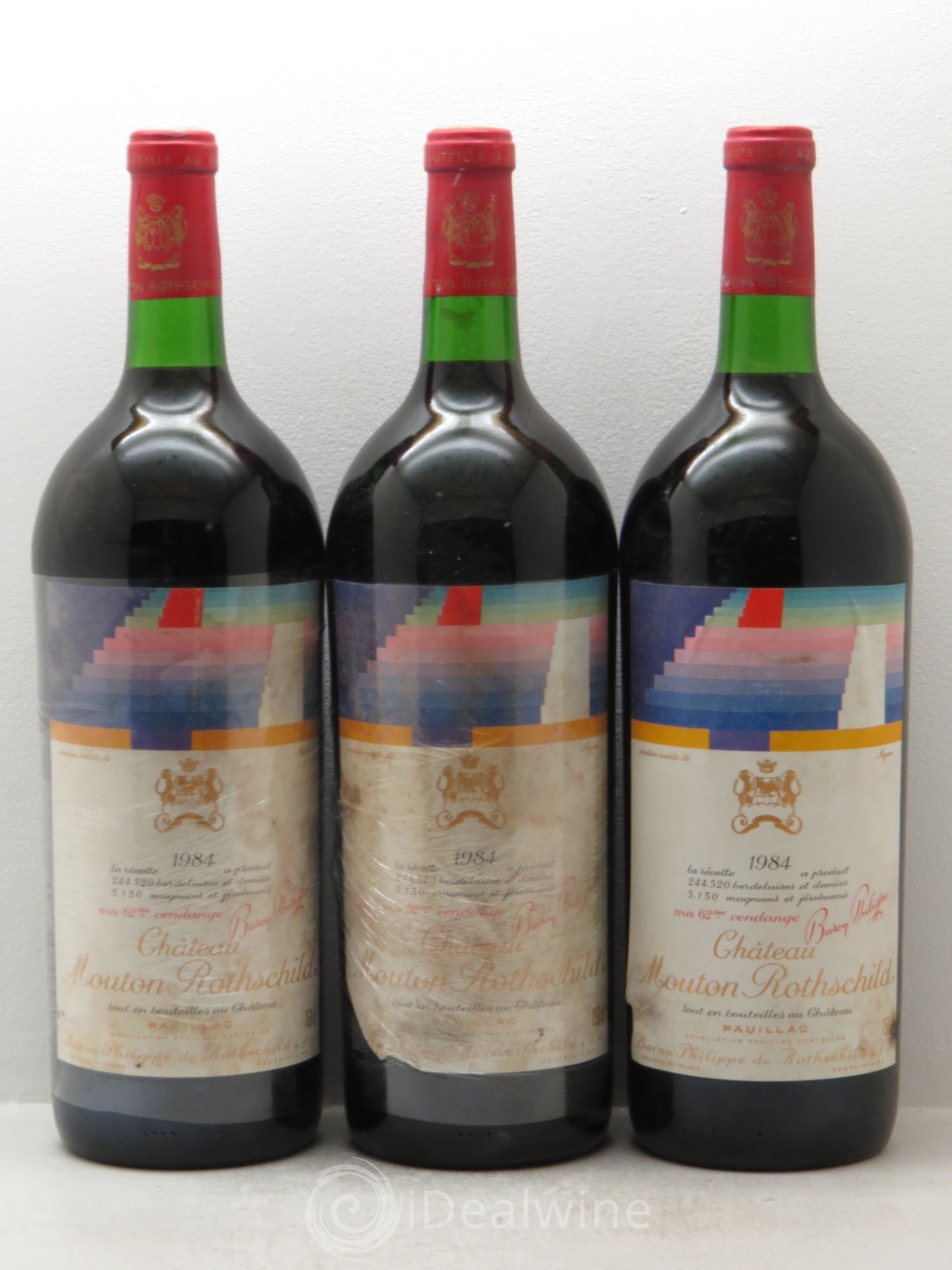 Château Mouton Rothschild 1er Grand Cru Classé 1984 - Lot de 6 magnums - 2