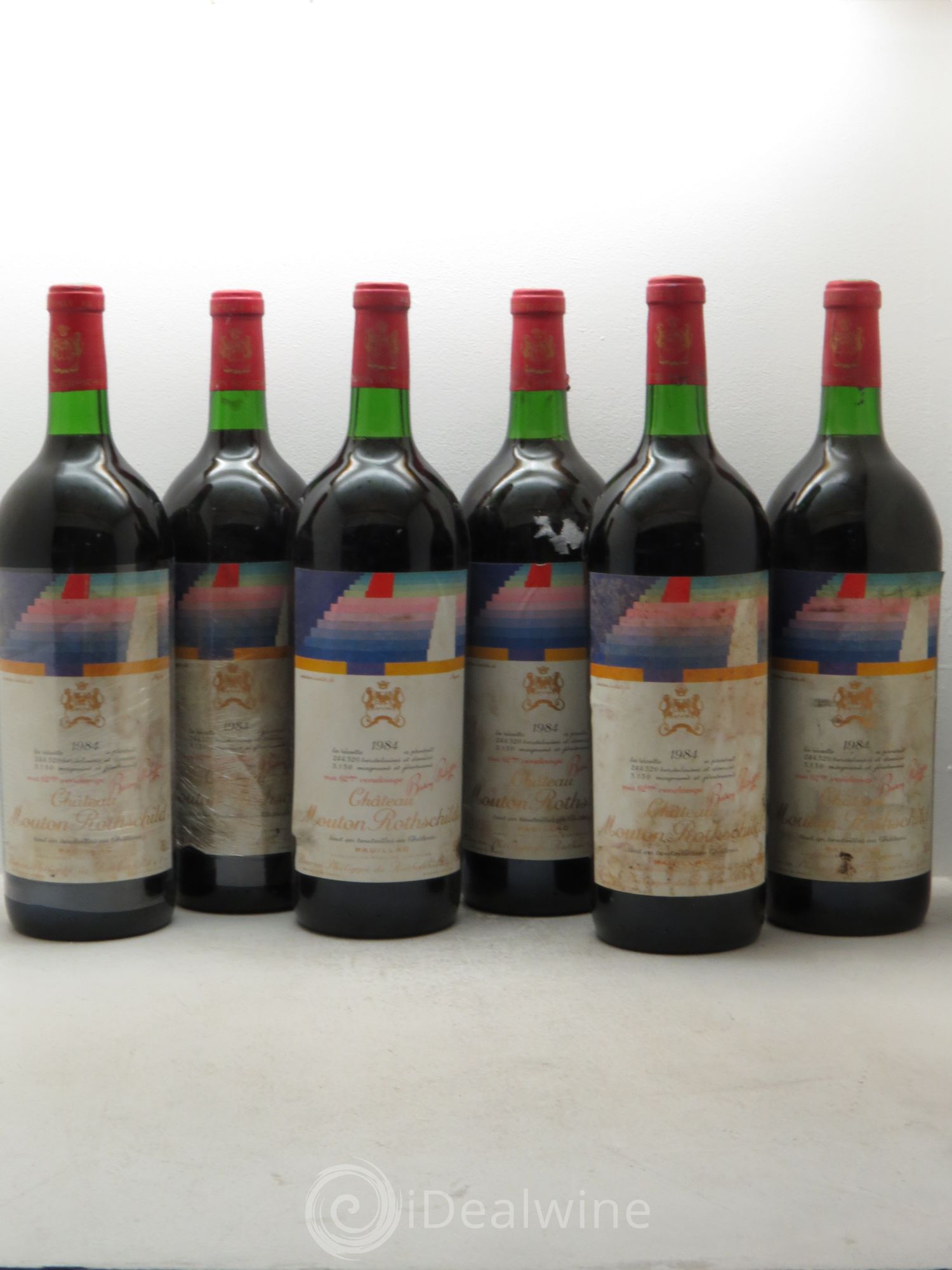 Château Mouton Rothschild 1er Grand Cru Classé 1984 - Lot de 6 magnums - 0