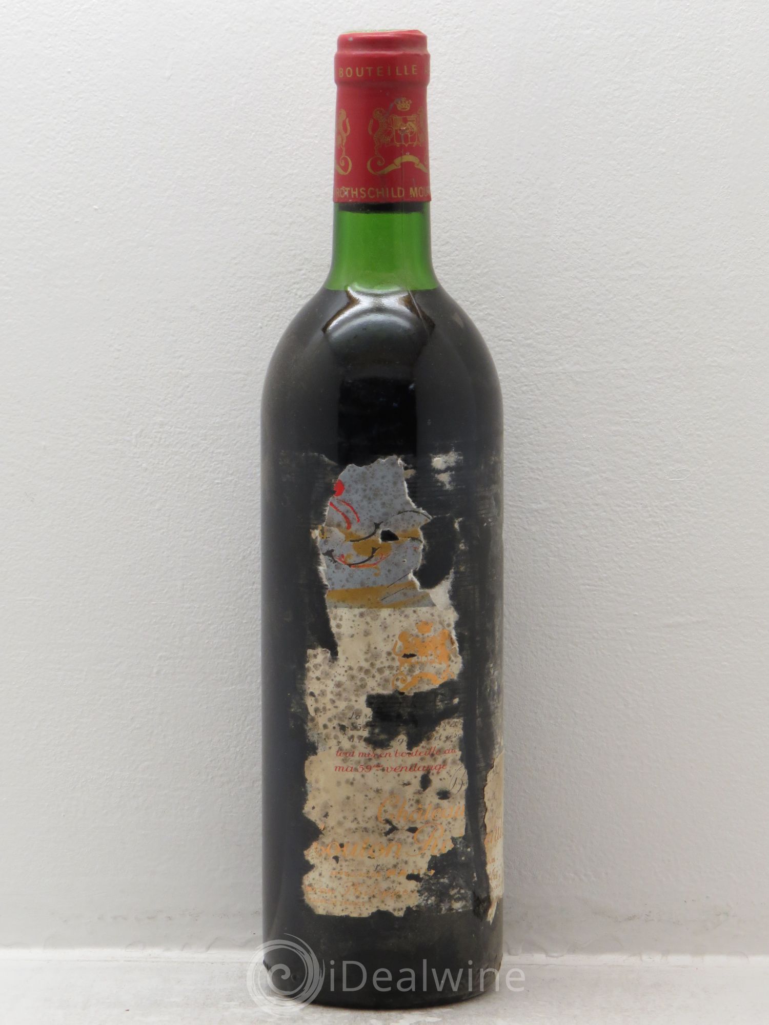 Château Mouton Rothschild 1er Grand Cru Classé 1981 - Lot de 1 bouteille - 0