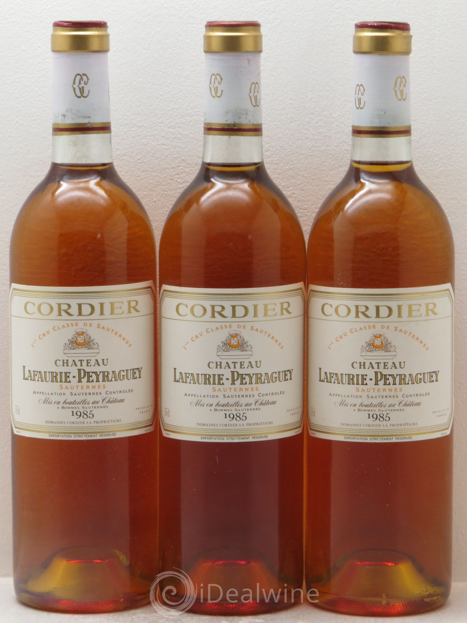 Château Lafaurie-Peyraguey 1er Grand Cru Classé 1985 - Lotto di 3 bottiglie - 0