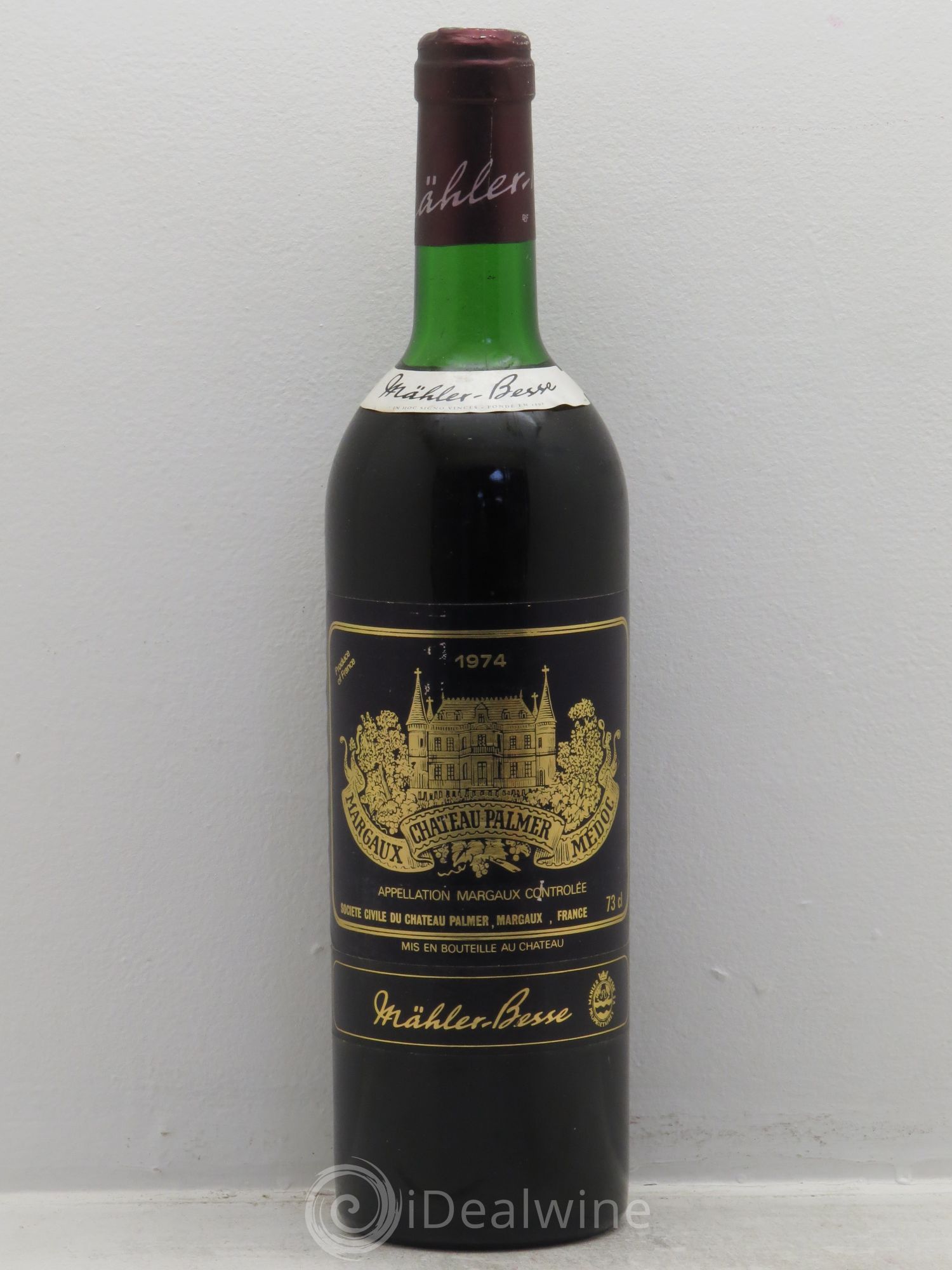 Château Palmer 3ème Grand Cru Classé 1974 - Lot de 1 bouteille - 0