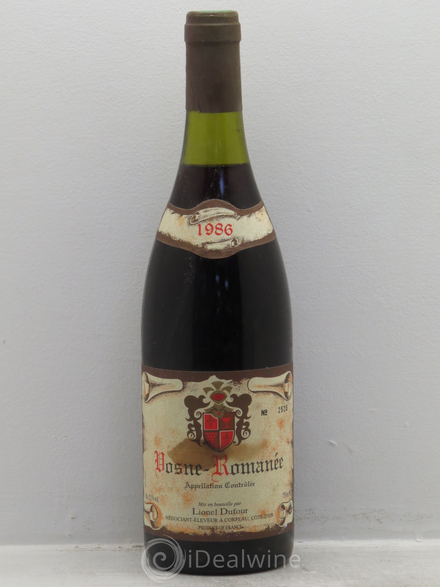 Vosne-Romanée Lionel Dufour 1986 - Posten von 1 Flasche - 0