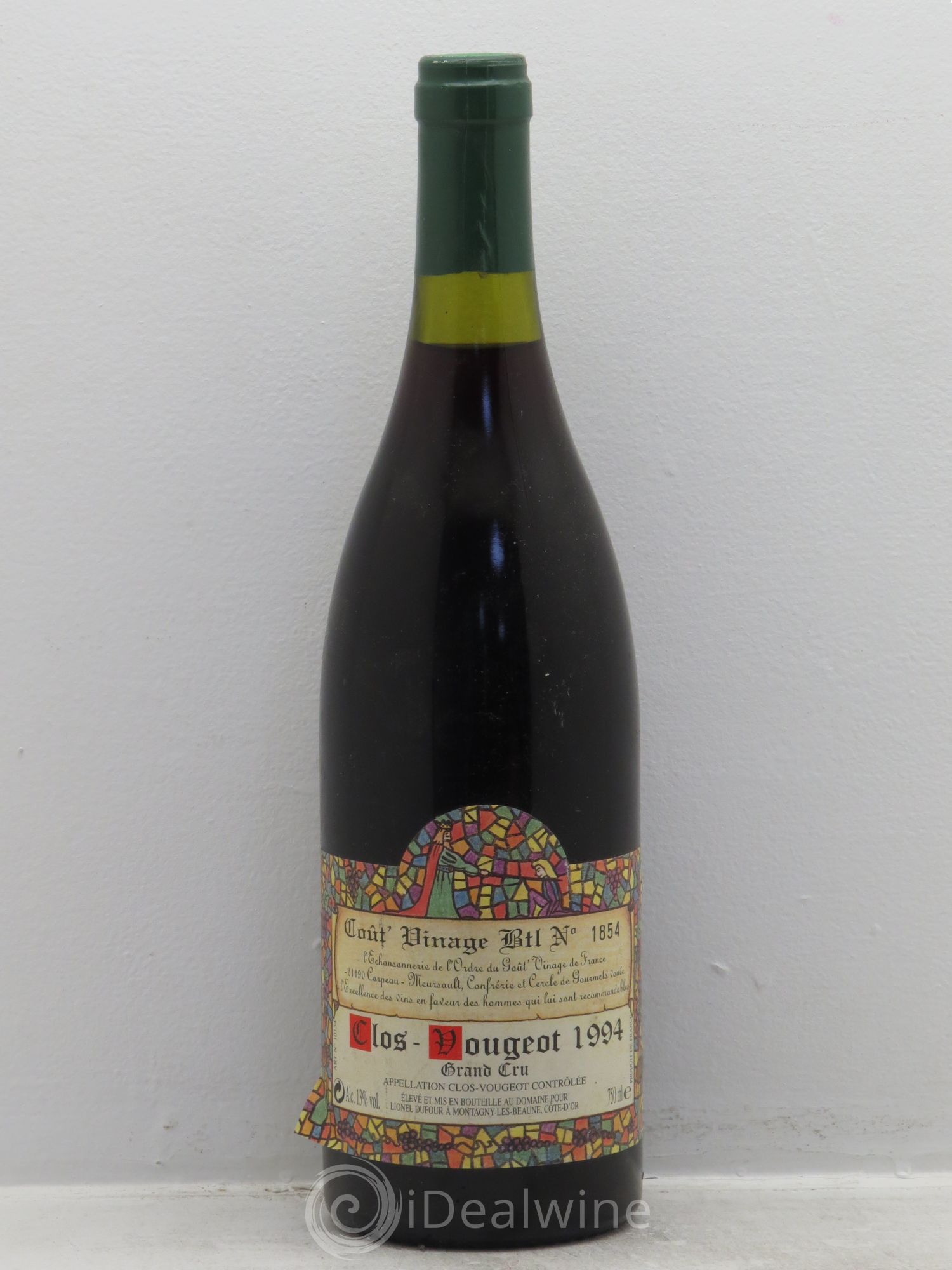 Clos de Vougeot Grand Cru Lionel Dufour 1994 - Lot de 6 bouteilles - 0