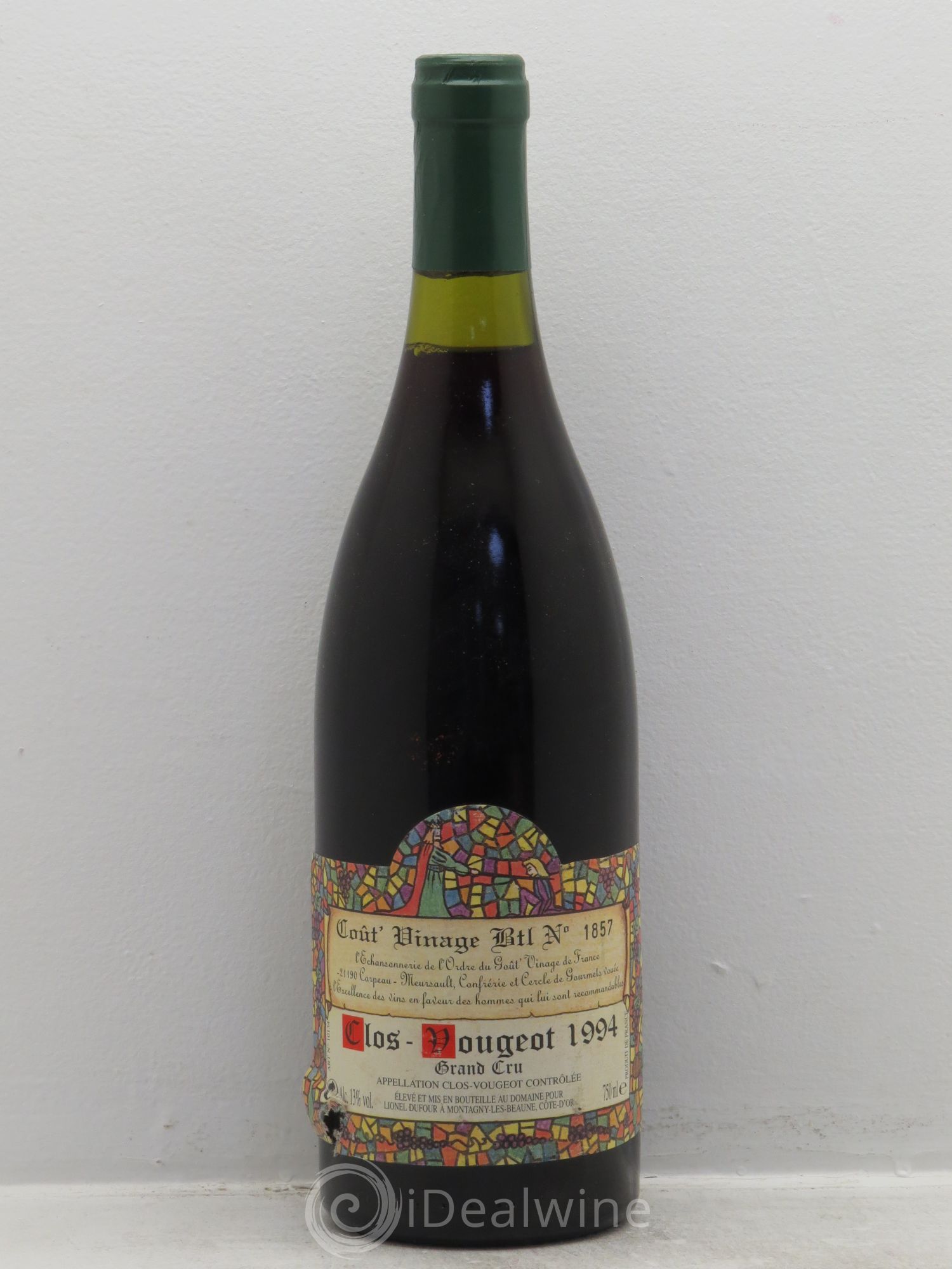 Clos de Vougeot Grand Cru Lionel Dufour 1994 - Lot de 1 bouteille - 0