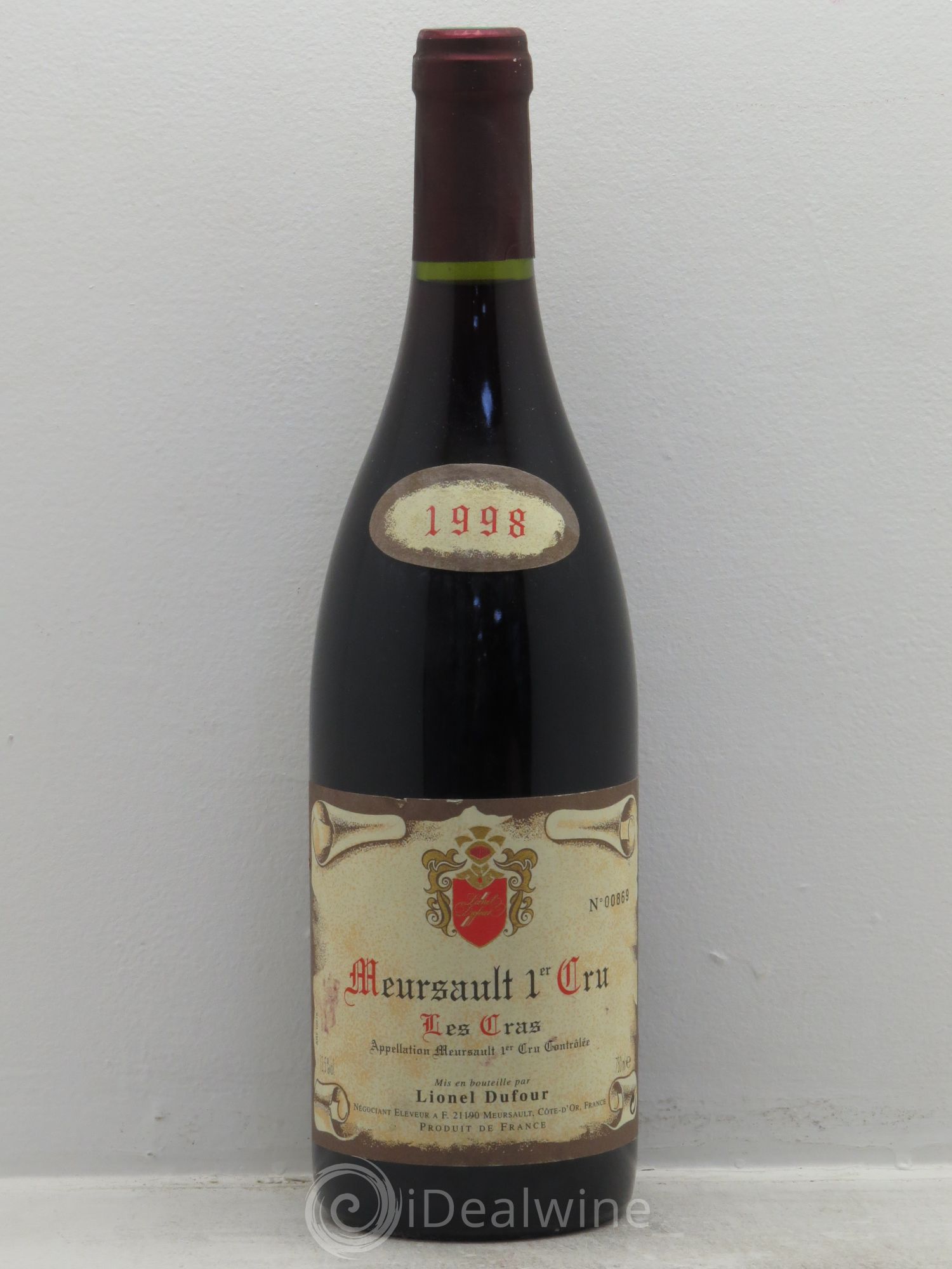 Meursault 1er Cru Lionel Dufour 1998 - Posten von 1 Flasche - 0