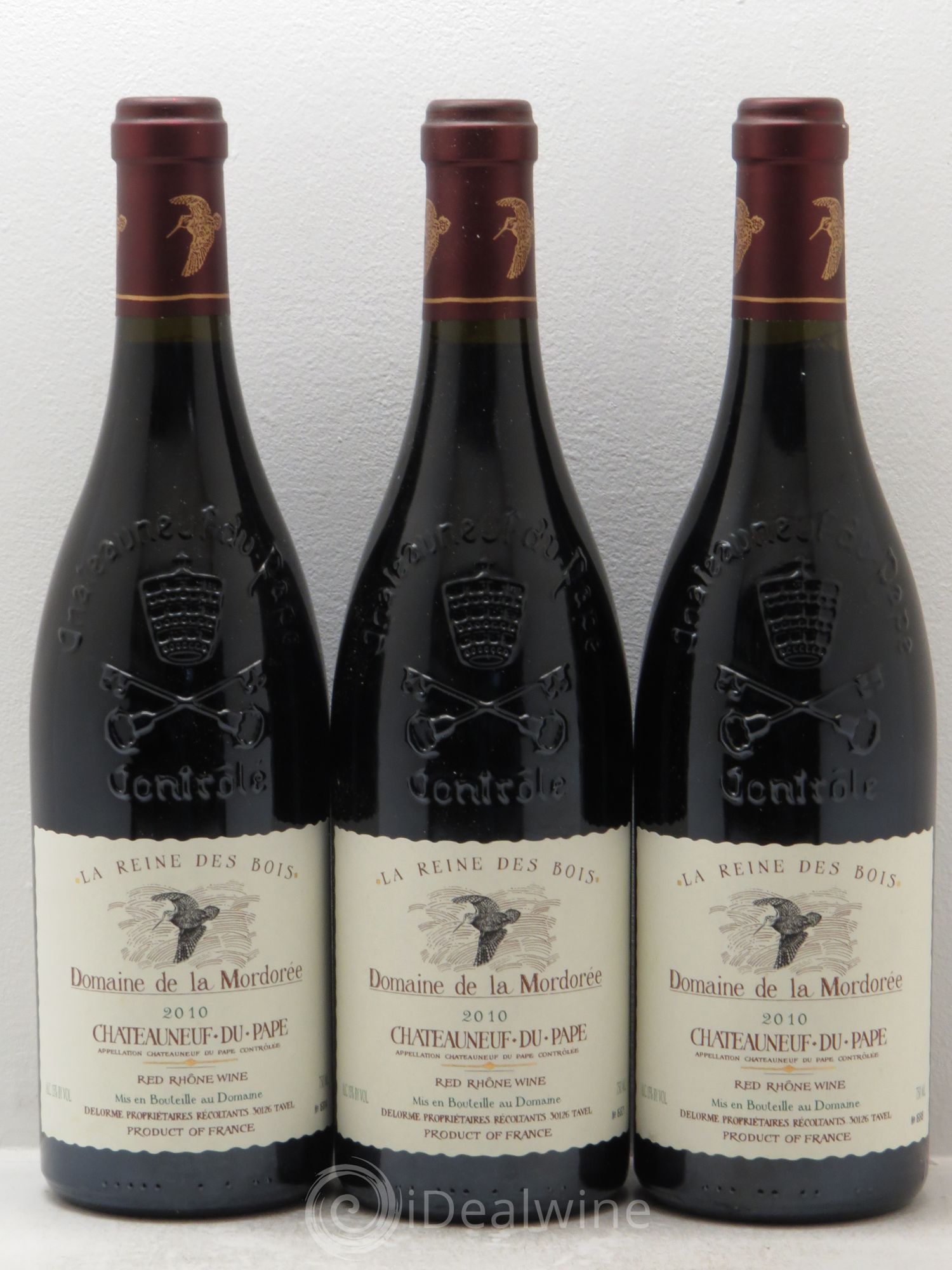 Châteauneuf-du-Pape Cuvée de la Reine des Bois La Mordorée (Domaine de) 2010 - Lot de 3 bouteilles - 0