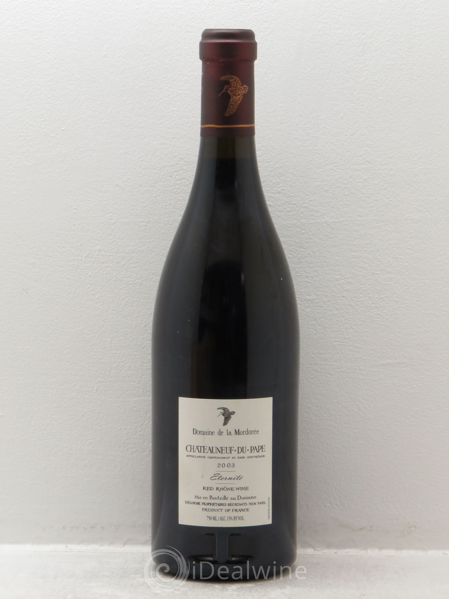 Châteauneuf-du-Pape La Plume du Peintre La Mordorée (Domaine de) 2003 - Lot de 1 bouteille - 1