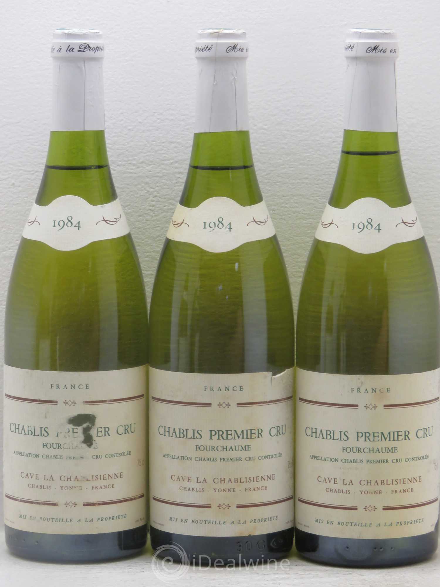 Chablis 1er Cru Fourchaume La Chablisienne 1984 - Posten von 6 Flaschen - 1