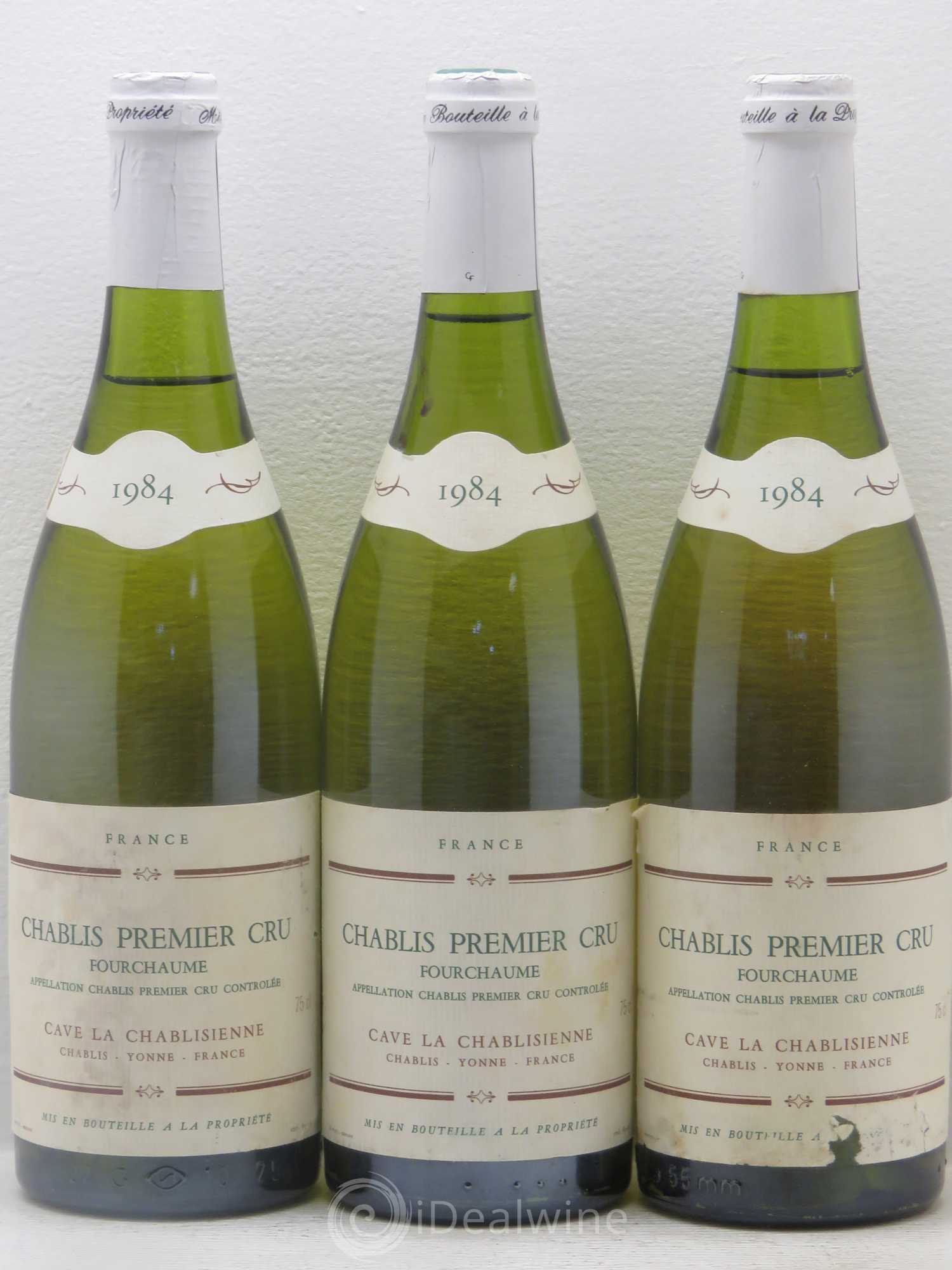 Chablis 1er Cru Fourchaume La Chablisienne 1984 - Posten von 6 Flaschen - 2