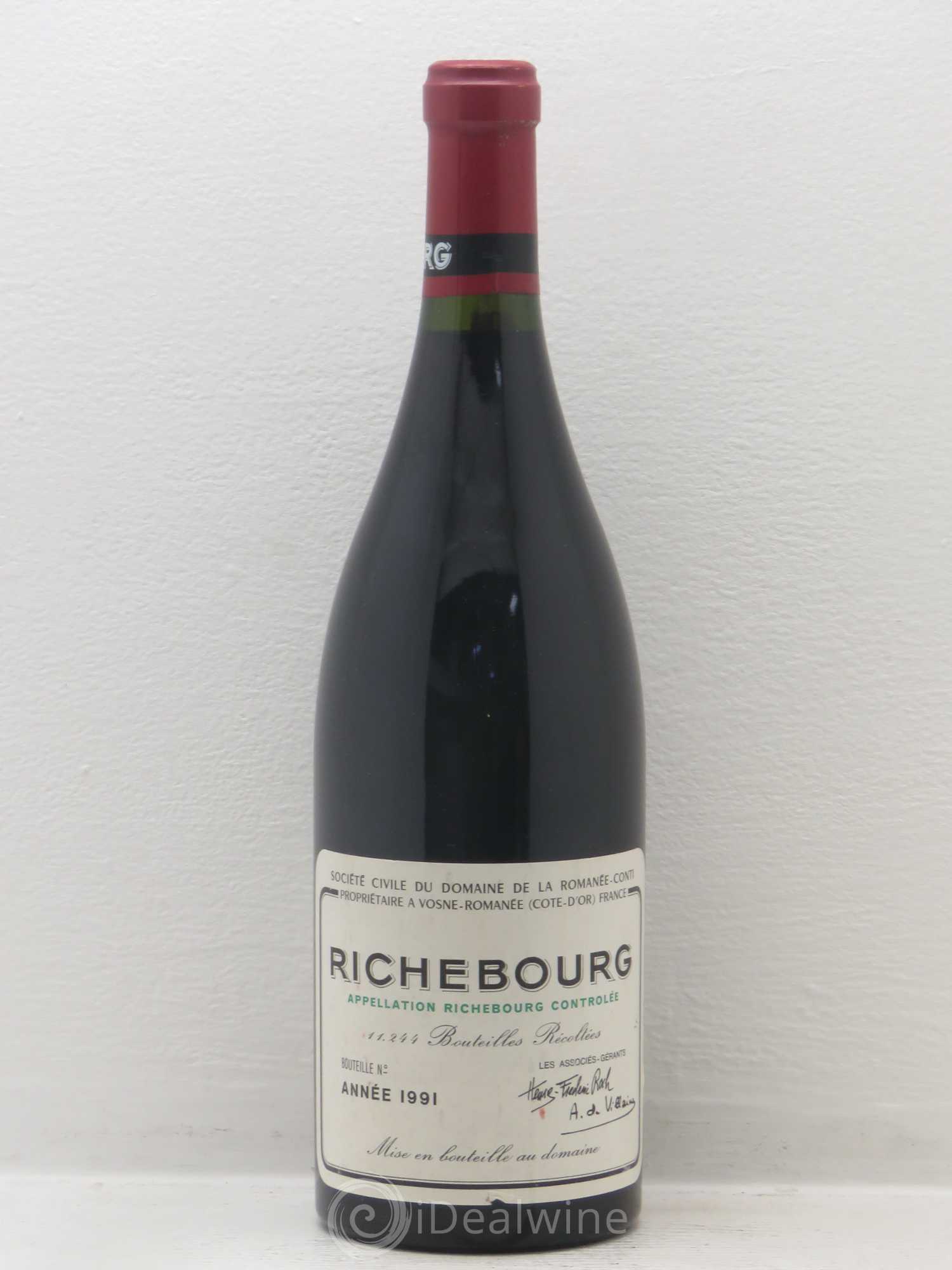 Richebourg Grand Cru Domaine de la Romanée-Conti 1991 - Lot de 1 bouteille - 0