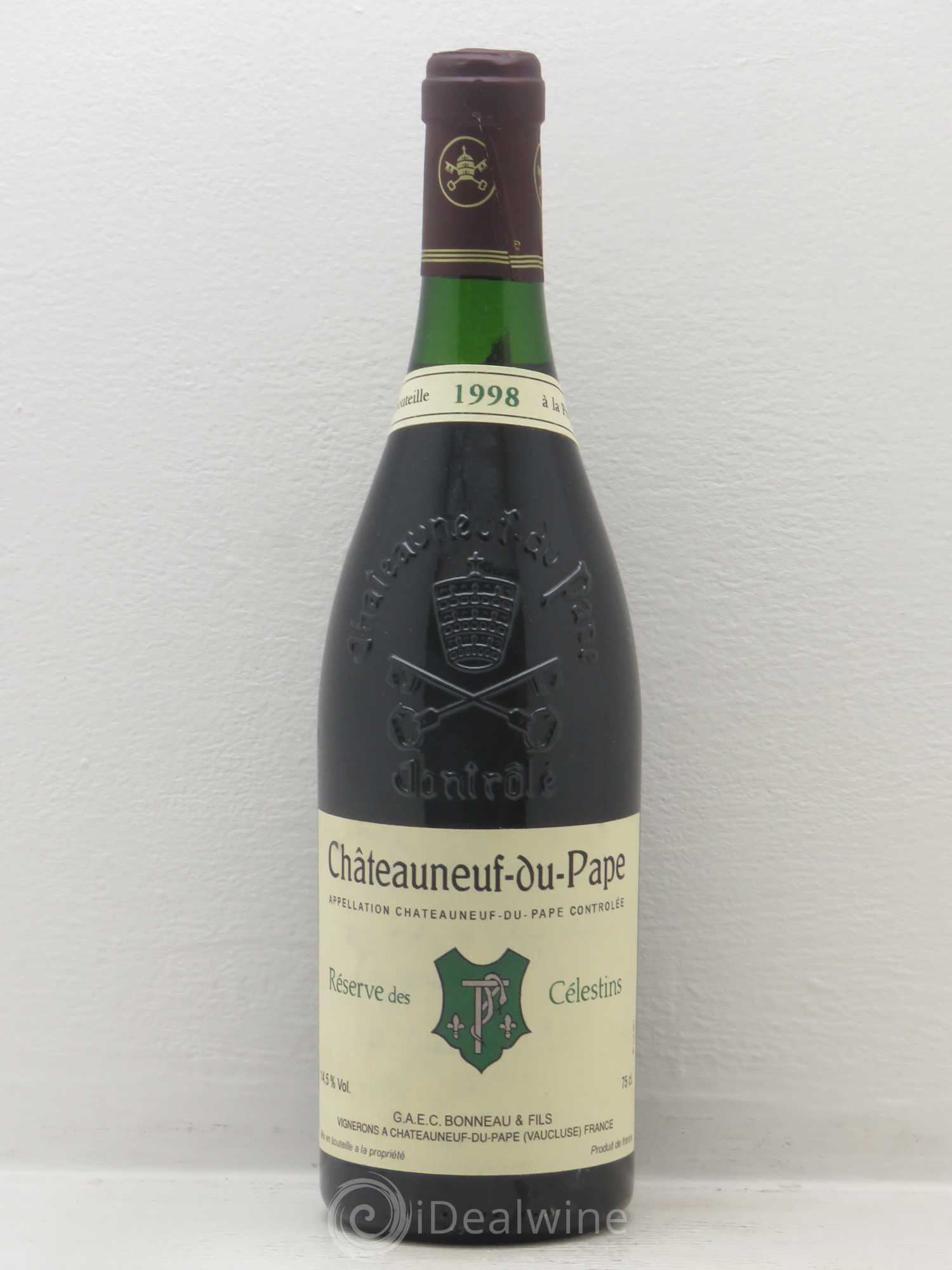 Châteauneuf-du-Pape Réserve des Célestins Henri Bonneau & Fils 1998 - Lot de 1 bouteille - 0