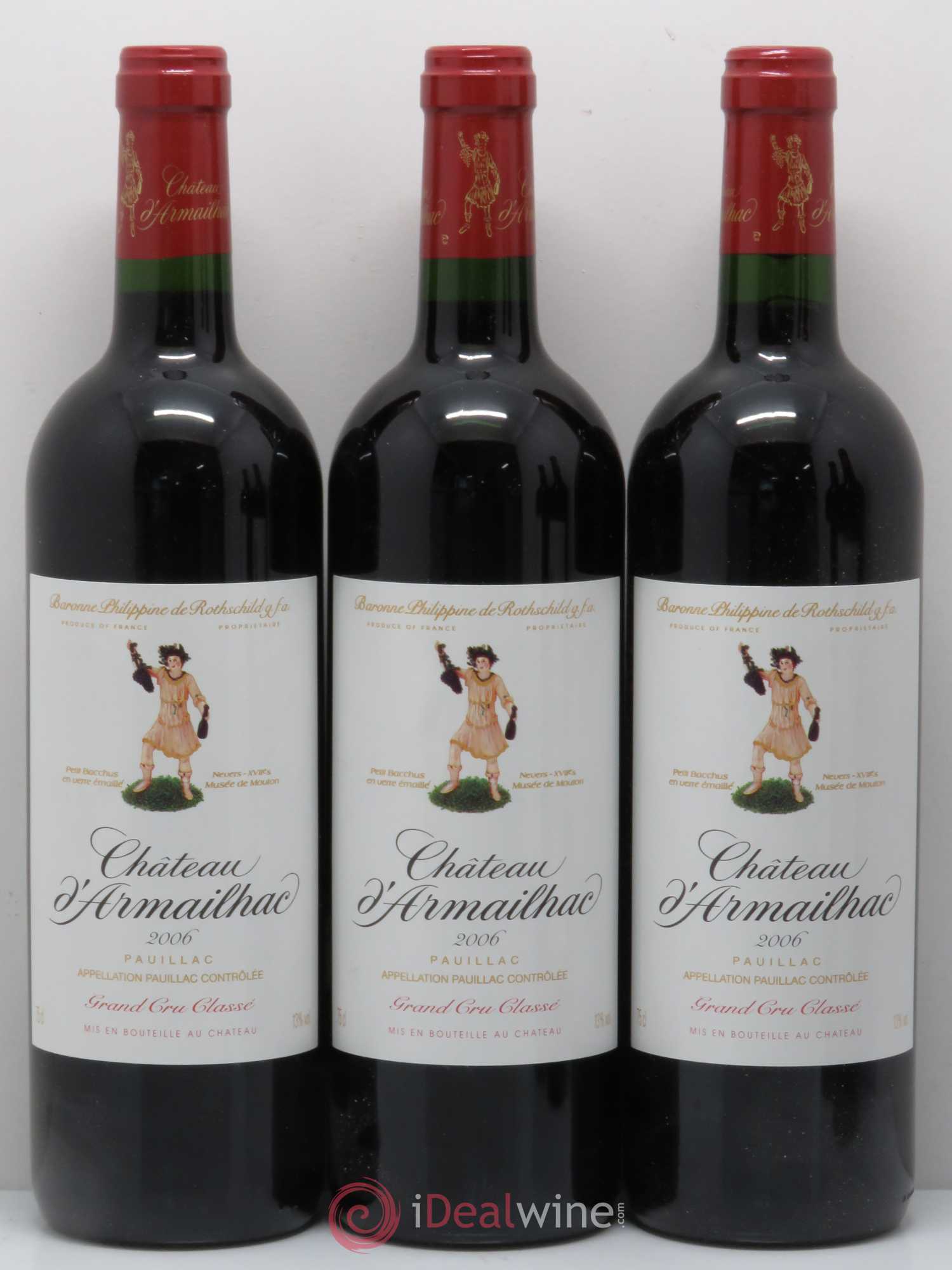 Château d' Armailhac - Mouton Baron(ne) Philippe 5ème Grand Cru Classé 2006 - Lot de 5 bouteilles - 1