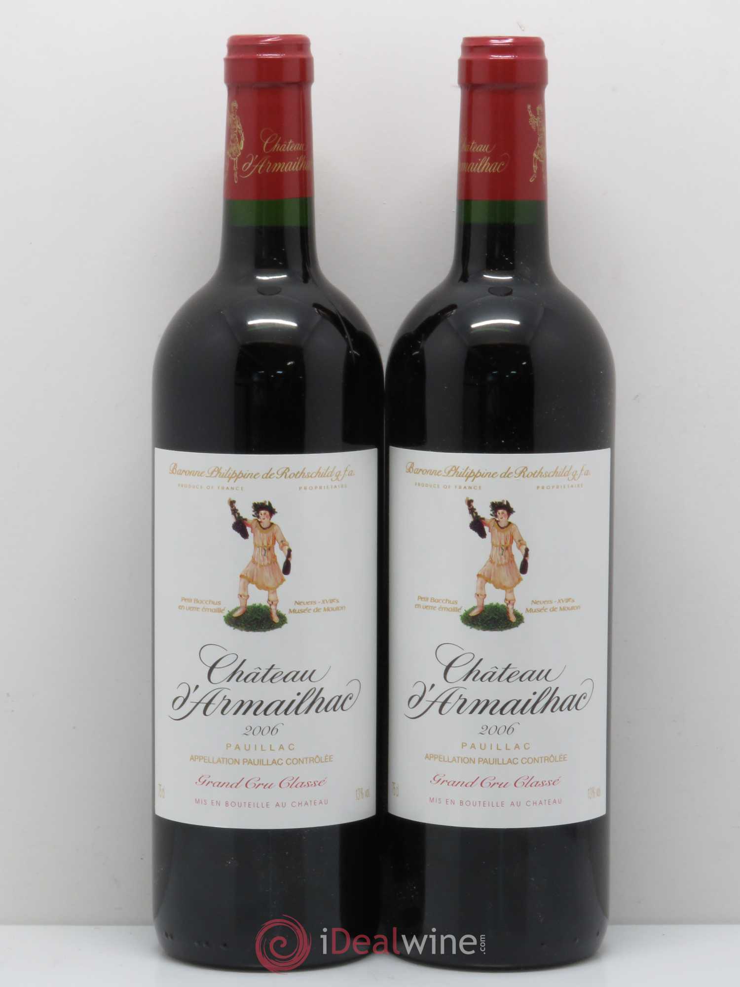 Château d' Armailhac - Mouton Baron(ne) Philippe 5ème Grand Cru Classé 2006 - Lot de 5 bouteilles - 2