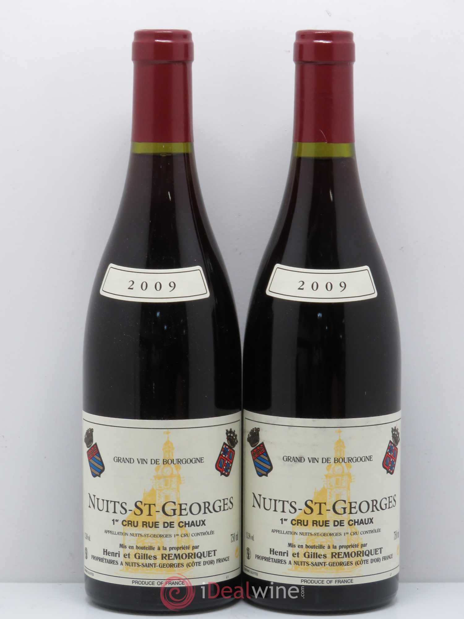 Nuits-Saint-Georges 1er Cru Rue de Chaux Gilles Remoriquet 2009 - Lot de 2 bouteilles - 0