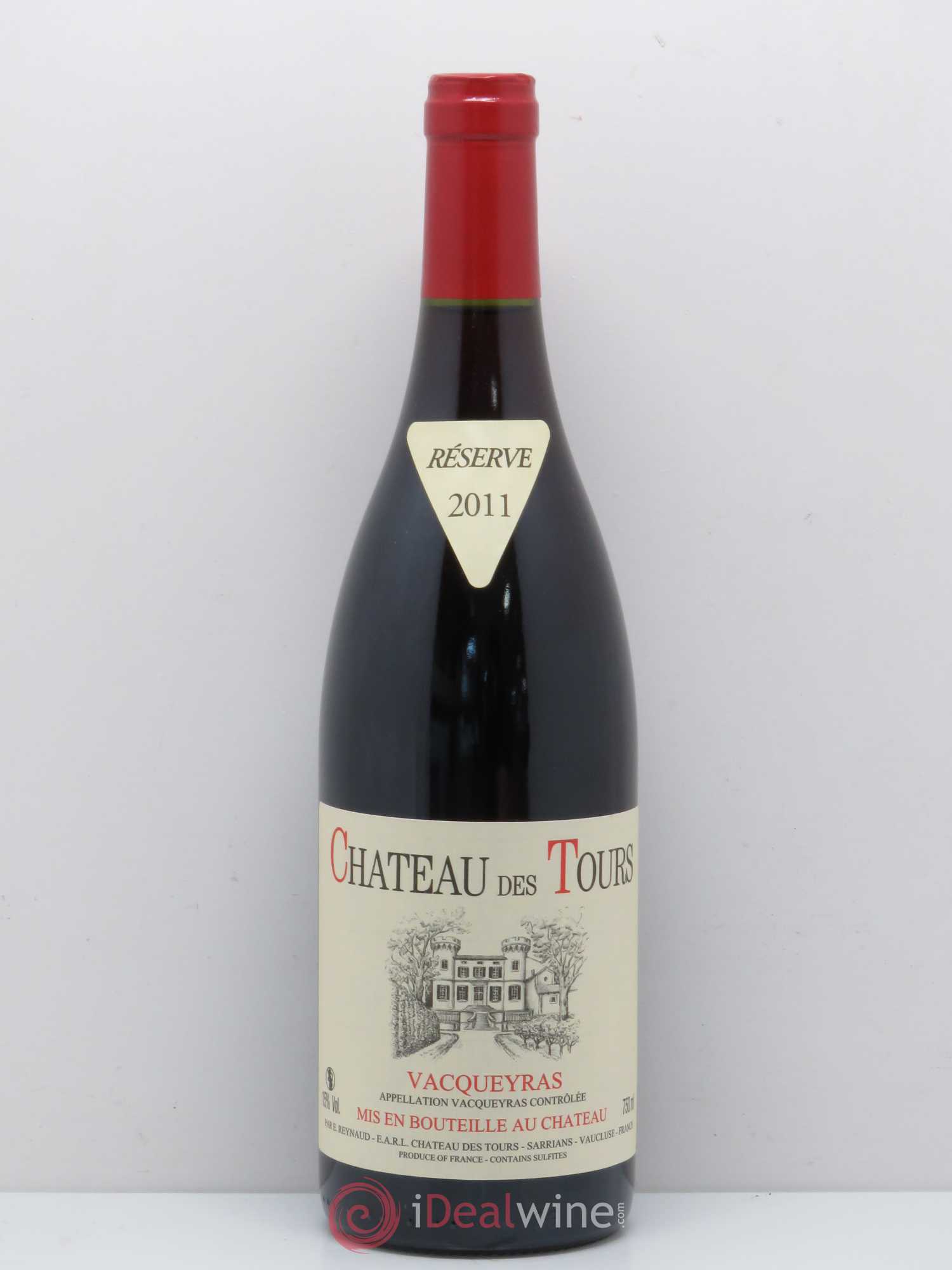 Vacqueyras Château des Tours Emmanuel Reynaud 2011 - Lot de 1 bouteille - 0