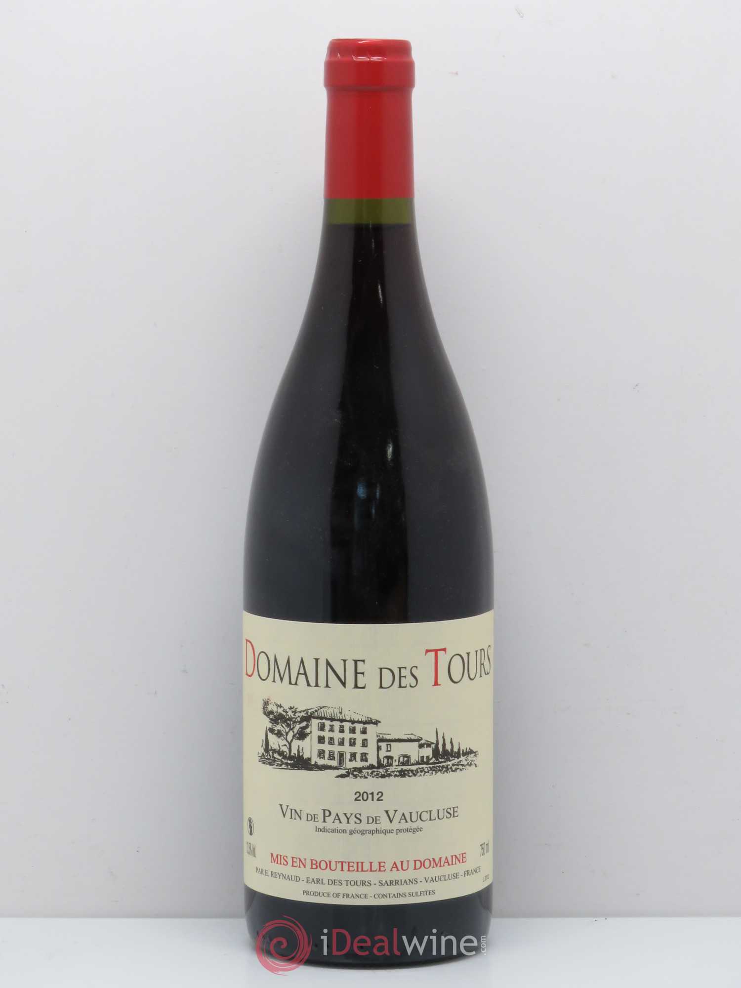 IGP Vaucluse (Vin de Pays de Vaucluse) Domaine des Tours Emmanuel Reynaud 2012 - Lot de 1 bouteille - 0