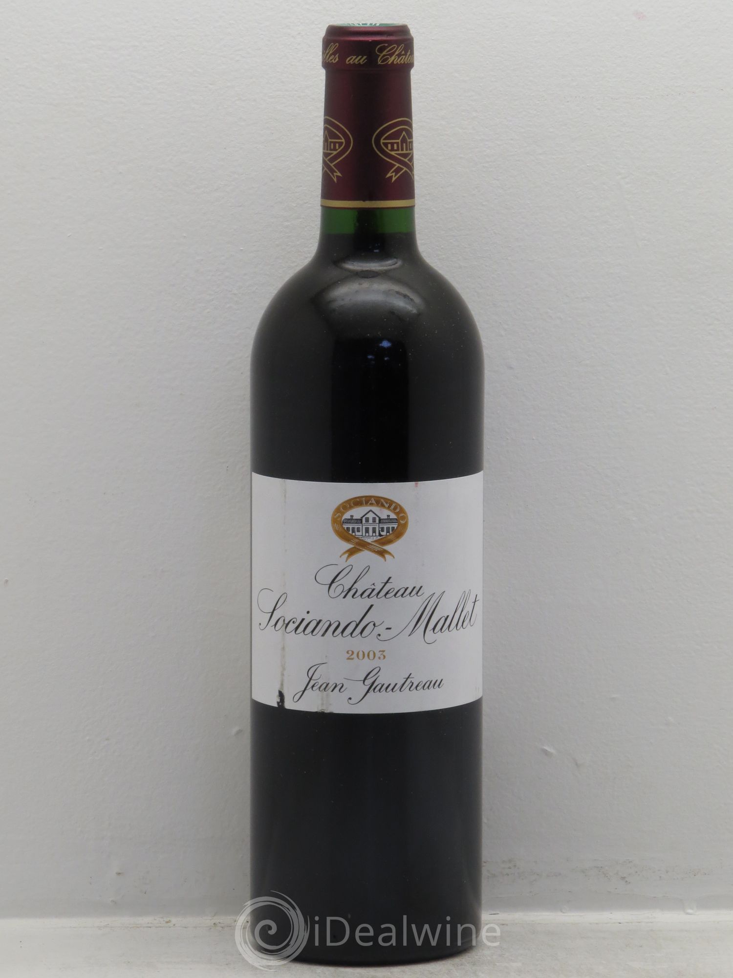Château Sociando Mallet 2003 - Lot de 1 bouteille - 0