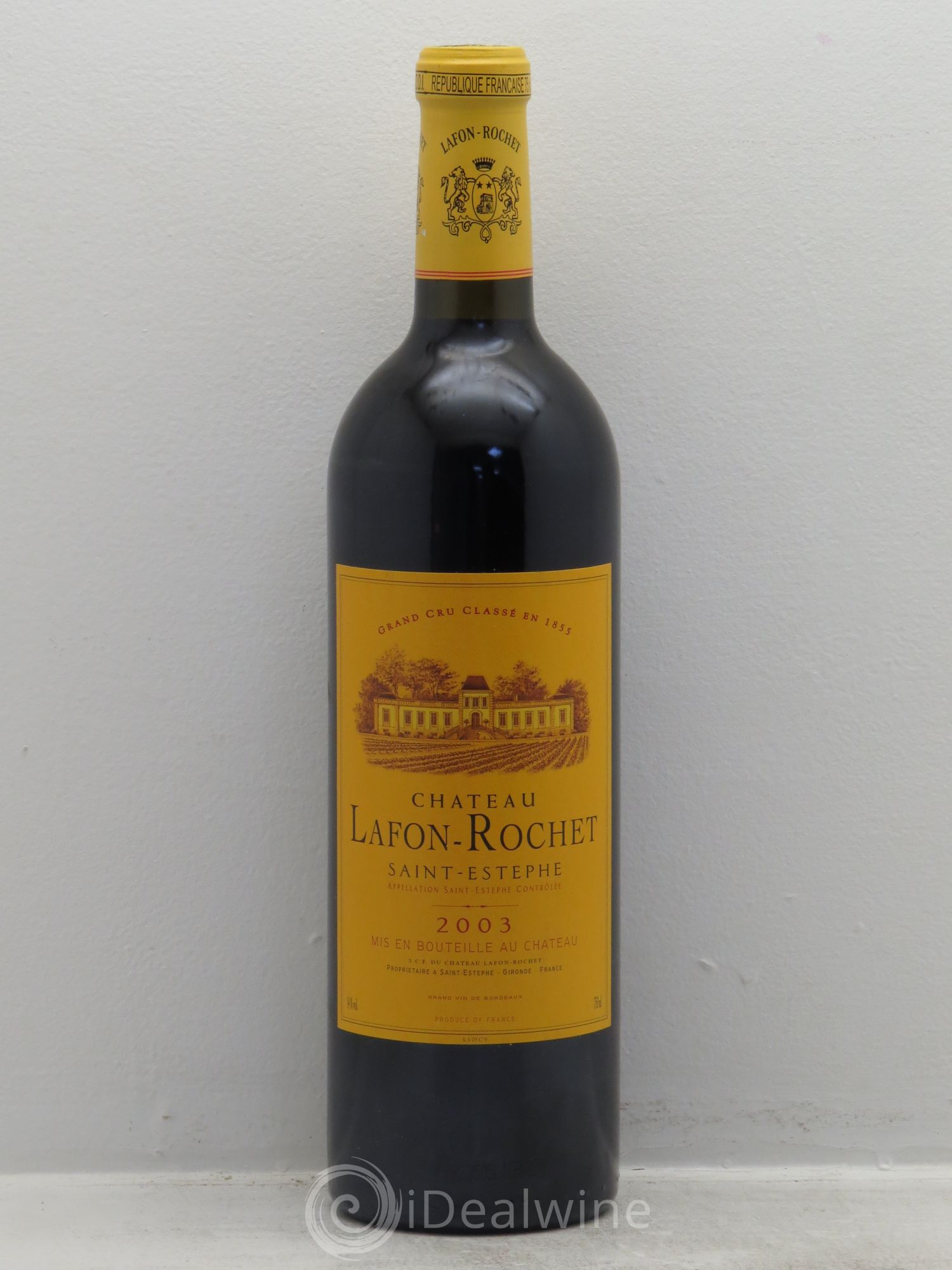 Château Lafon Rochet 4ème Grand Cru Classé 2003 - Lot de 6 bouteilles - 0