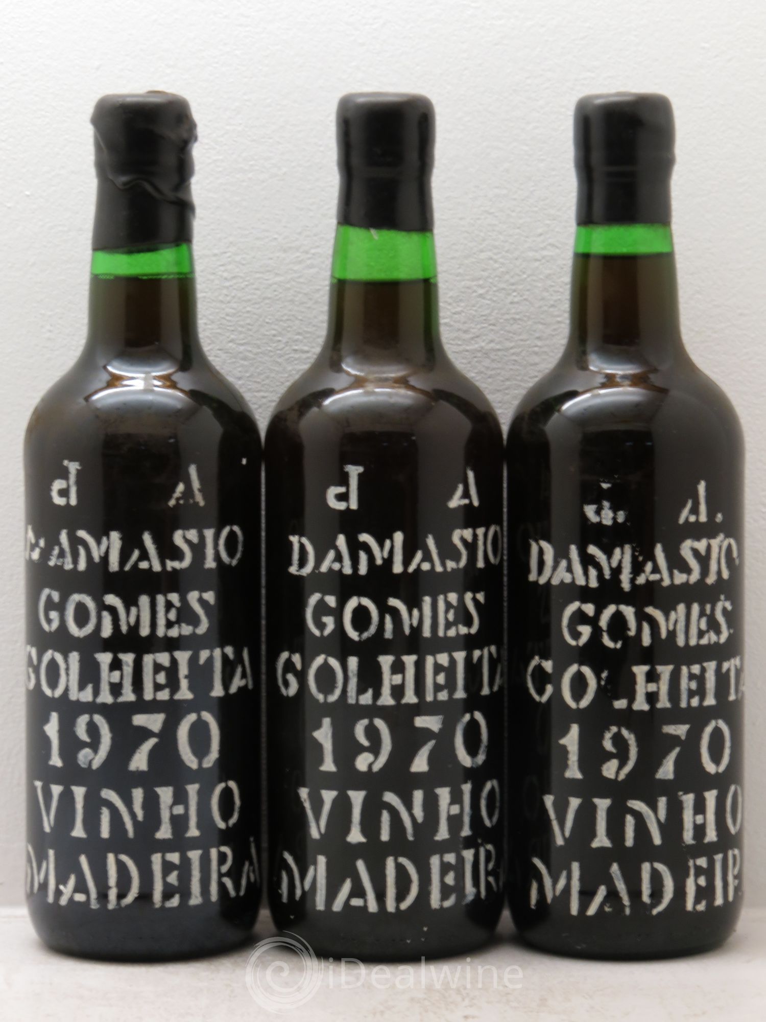 Madère Verdhello Medium Dry Colheita Harvest Jose Alexadre Damasio Gomes 1970 - Posten von 3 Flaschen - 0