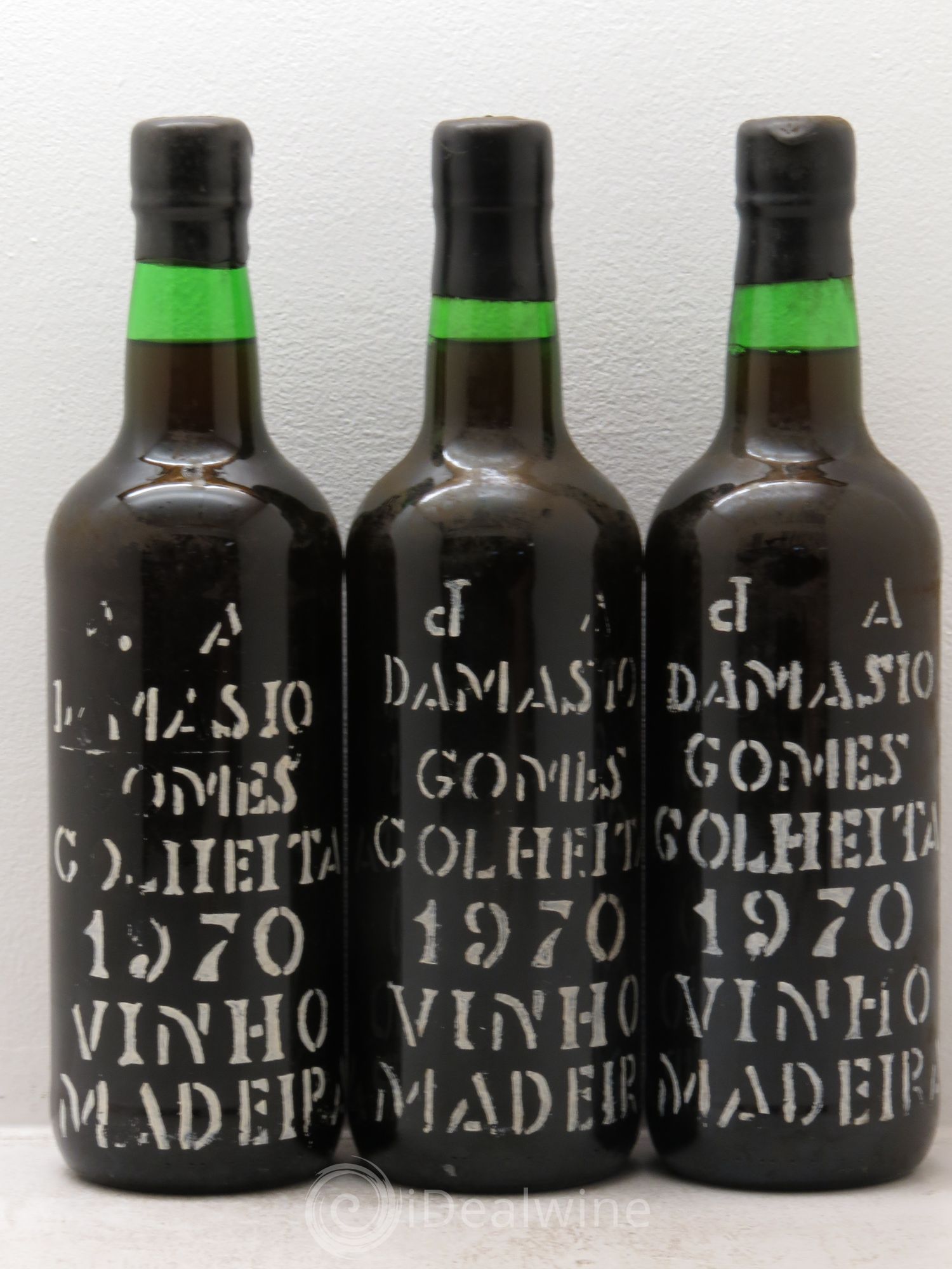 Madère Verdhello Medium Dry Colheita Harvest Jose Alexadre Damasio Gomes 1970 - Posten von 3 Flaschen - 0