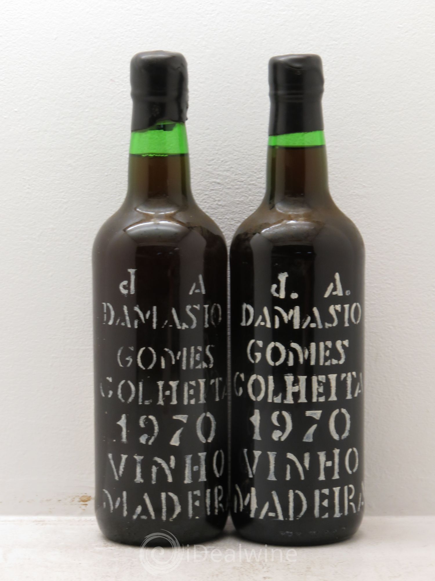 Madère Verdhello Medium Dry Colheita Harvest Jose Alexadre Damasio Gomes 1970 - Posten von 2 Flaschen - 0