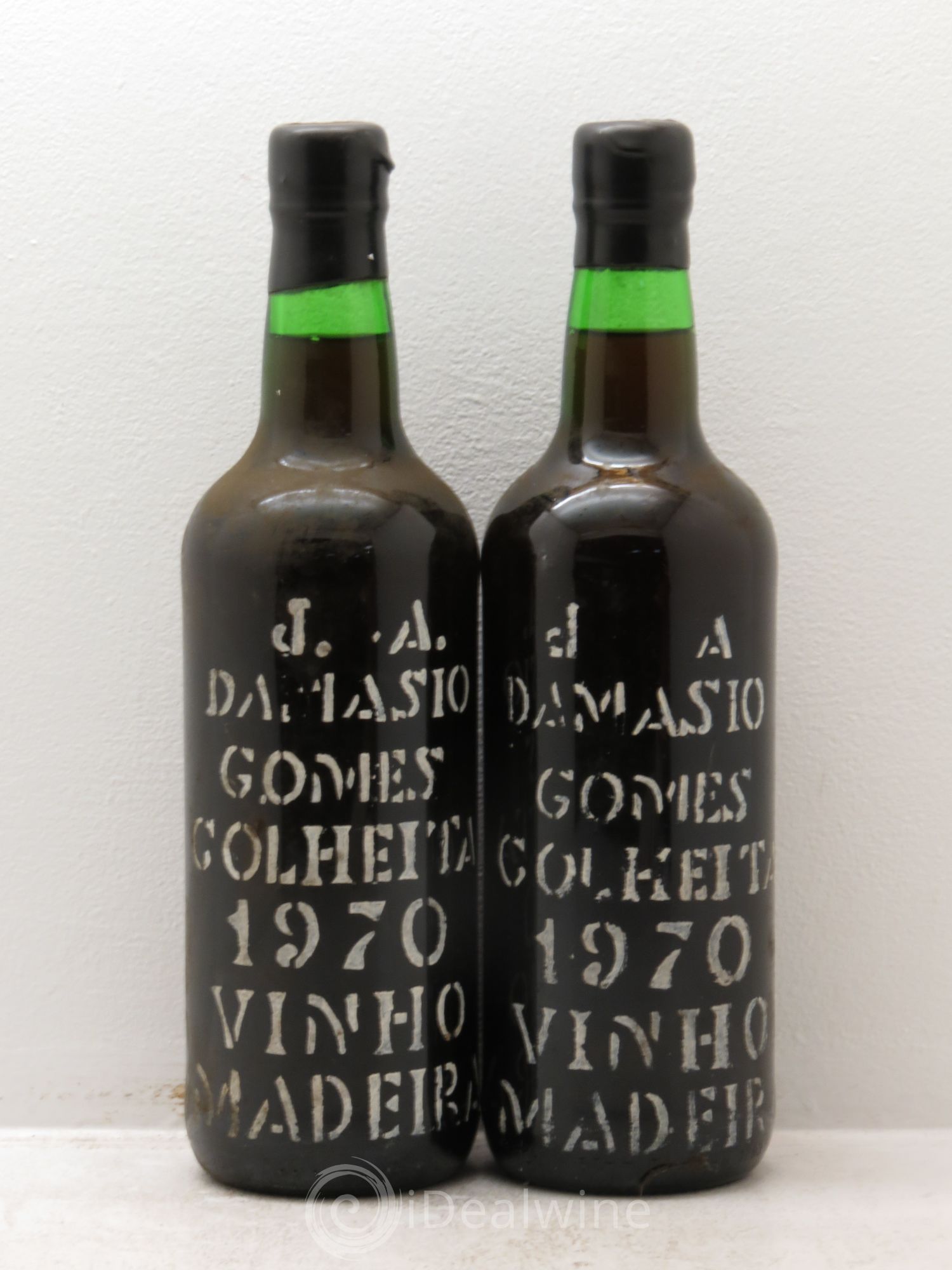 Madère Verdhello Medium Dry Colheita Harvest Jose Alexadre Damasio Gomes 1970 - Posten von 2 Flaschen - 0