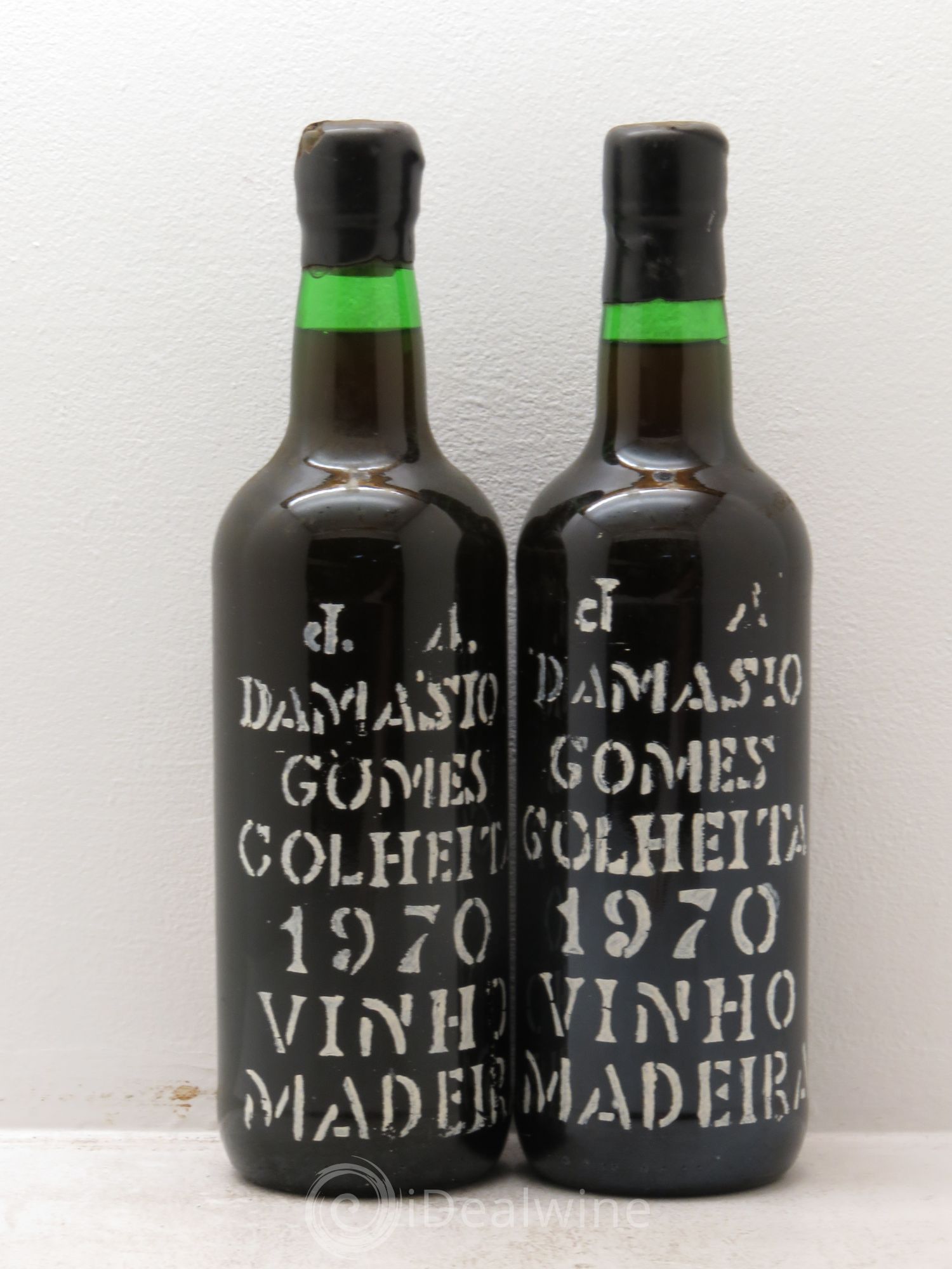 Madère Verdhello Medium Dry Colheita Harvest Jose Alexadre Damasio Gomes 1970 - Posten von 2 Flaschen - 0