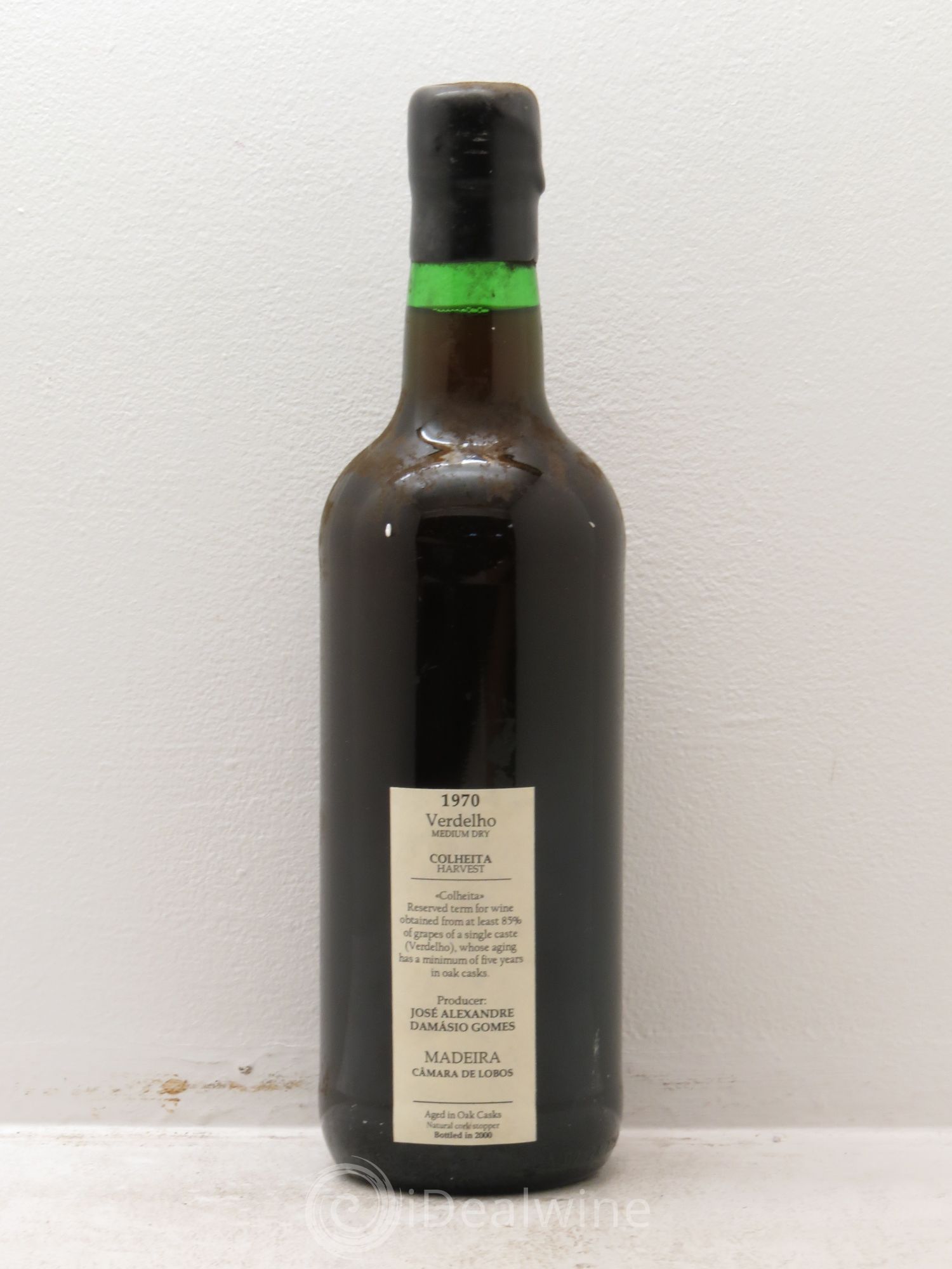 Madère Verdhello Medium Dry Colheita Harvest Jose Alexadre Damasio Gomes 1970 - Posten von 1 Flasche - 1