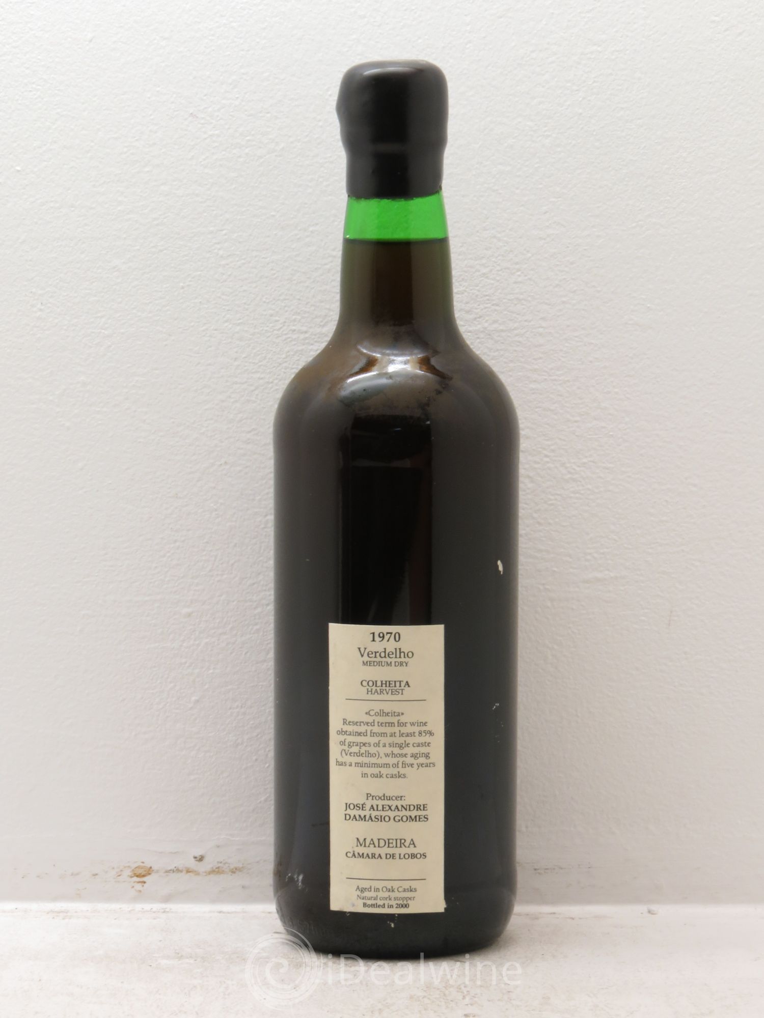 Madère Verdhello Medium Dry Colheita Harvest Jose Alexadre Damasio Gomes 1970 - Posten von 1 Flasche - 1