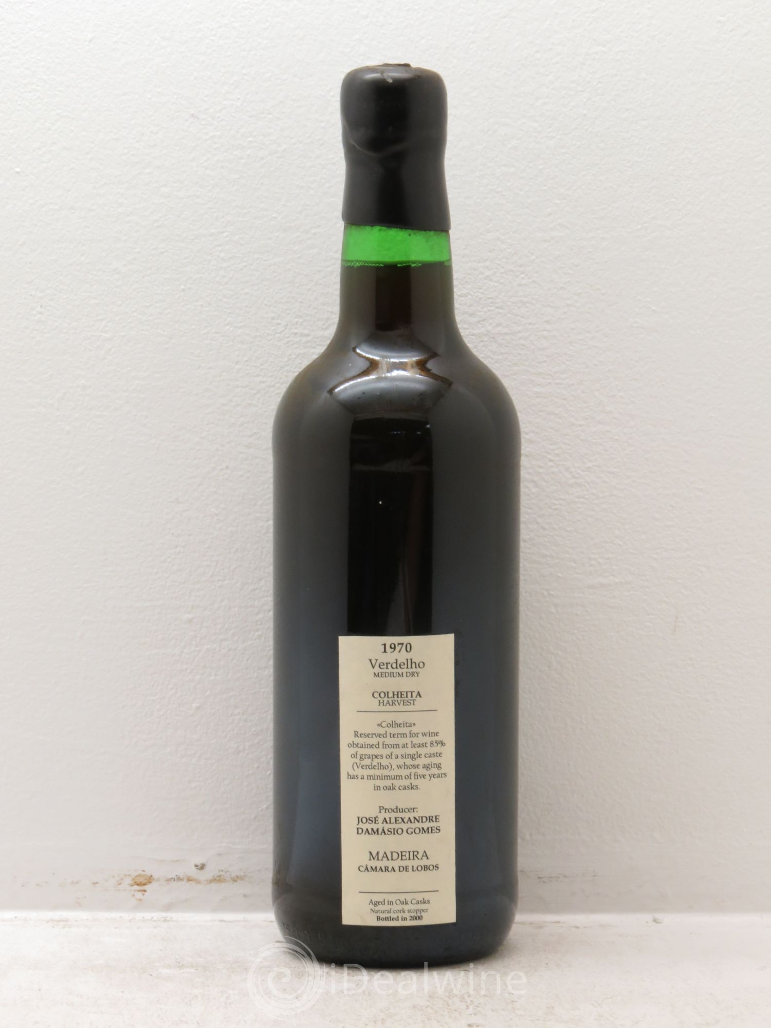 Madère Verdhello Medium Dry Colheita Harvest Jose Alexadre Damasio Gomes 1970 - Posten von 1 Flasche - 1