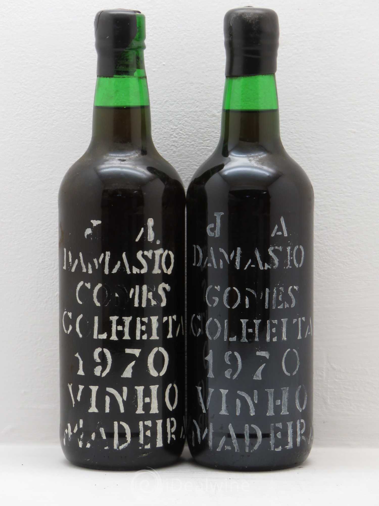 Madère Verdhello Medium Dry Colheita Harvest Damasio Gomes 1970 - Posten von 2 Flaschen - 0