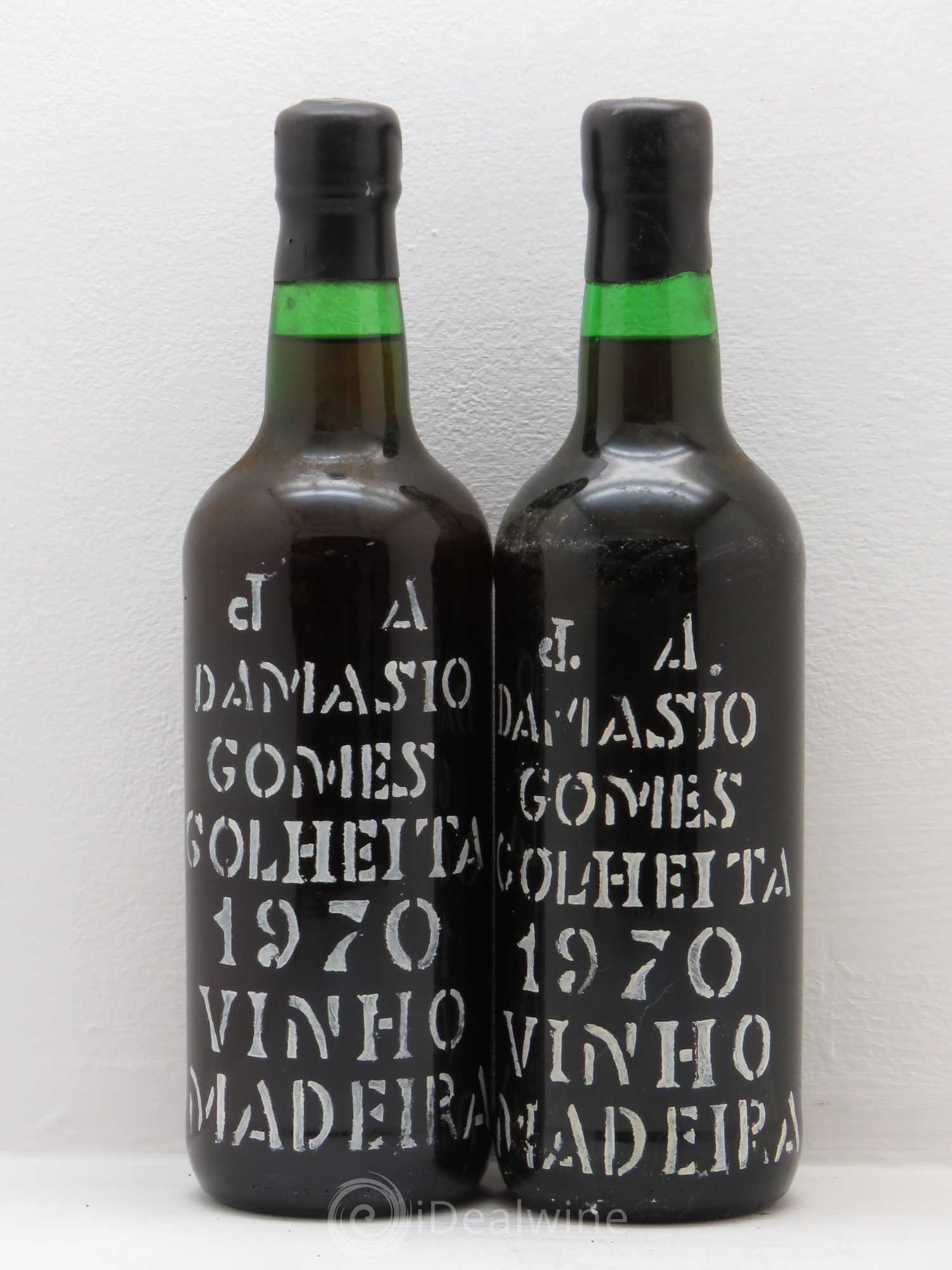 Madère Verdhello Medium Dry Colheita Harvest Damasio Gomes 1970 - Posten von 2 Flaschen - 0