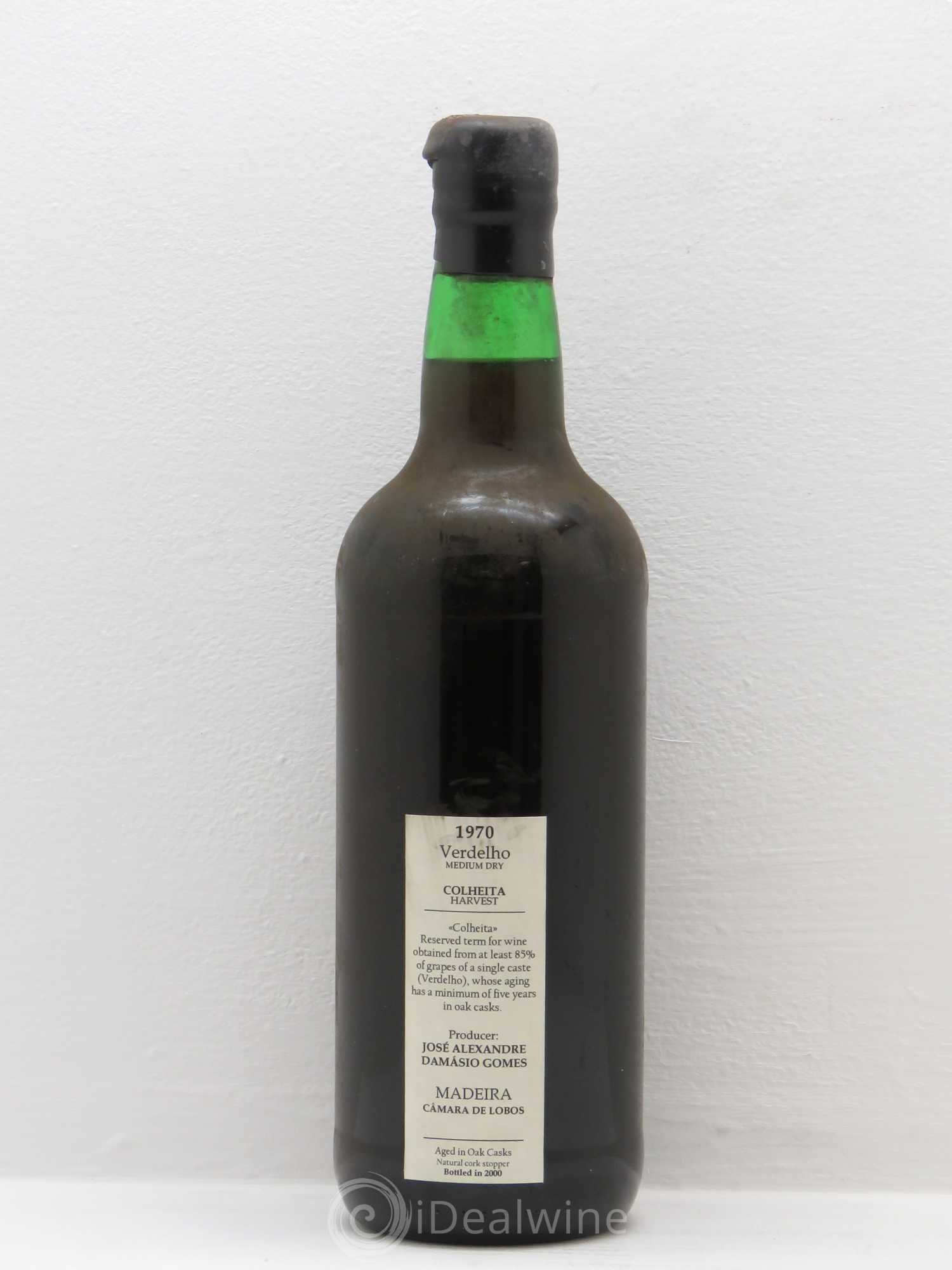 Madère Verdhello Medium Dry Colheita Harvest Damasio Gomes 1970 - Posten von 1 Flasche - 1