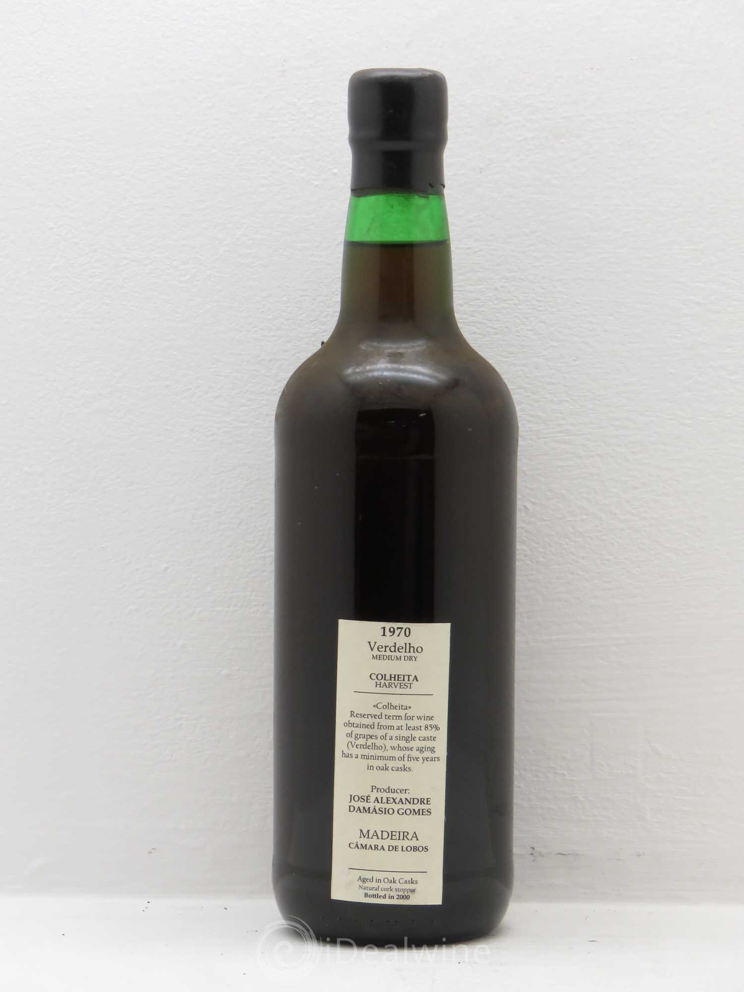 Madère Verdhello Medium Dry Colheita Harvest Damasio Gomes 1970 - Posten von 1 Flasche - 1