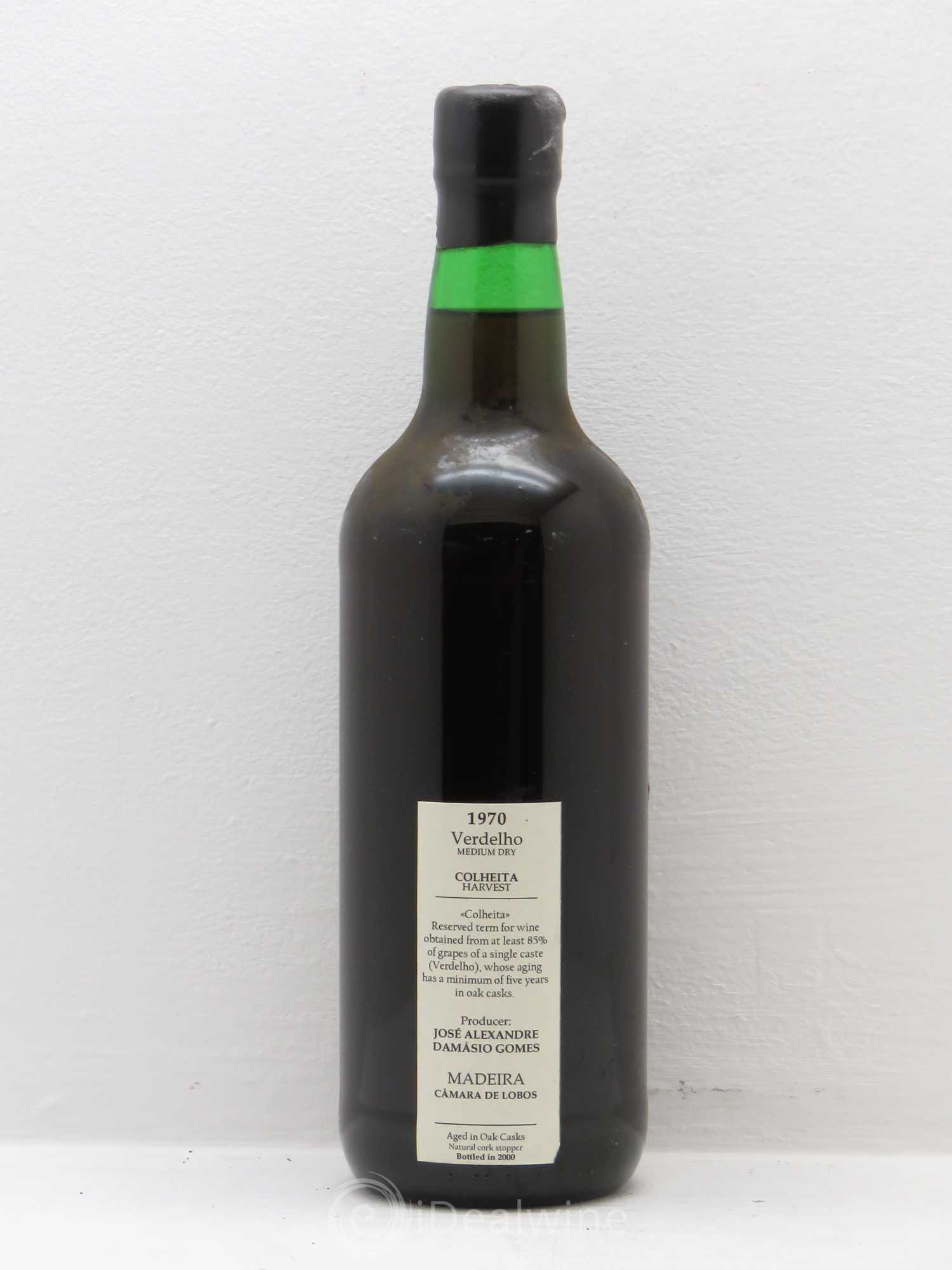Madère Verdhello Medium Dry Colheita Harvest Damasio Gomes 1970 - Posten von 1 Flasche - 1