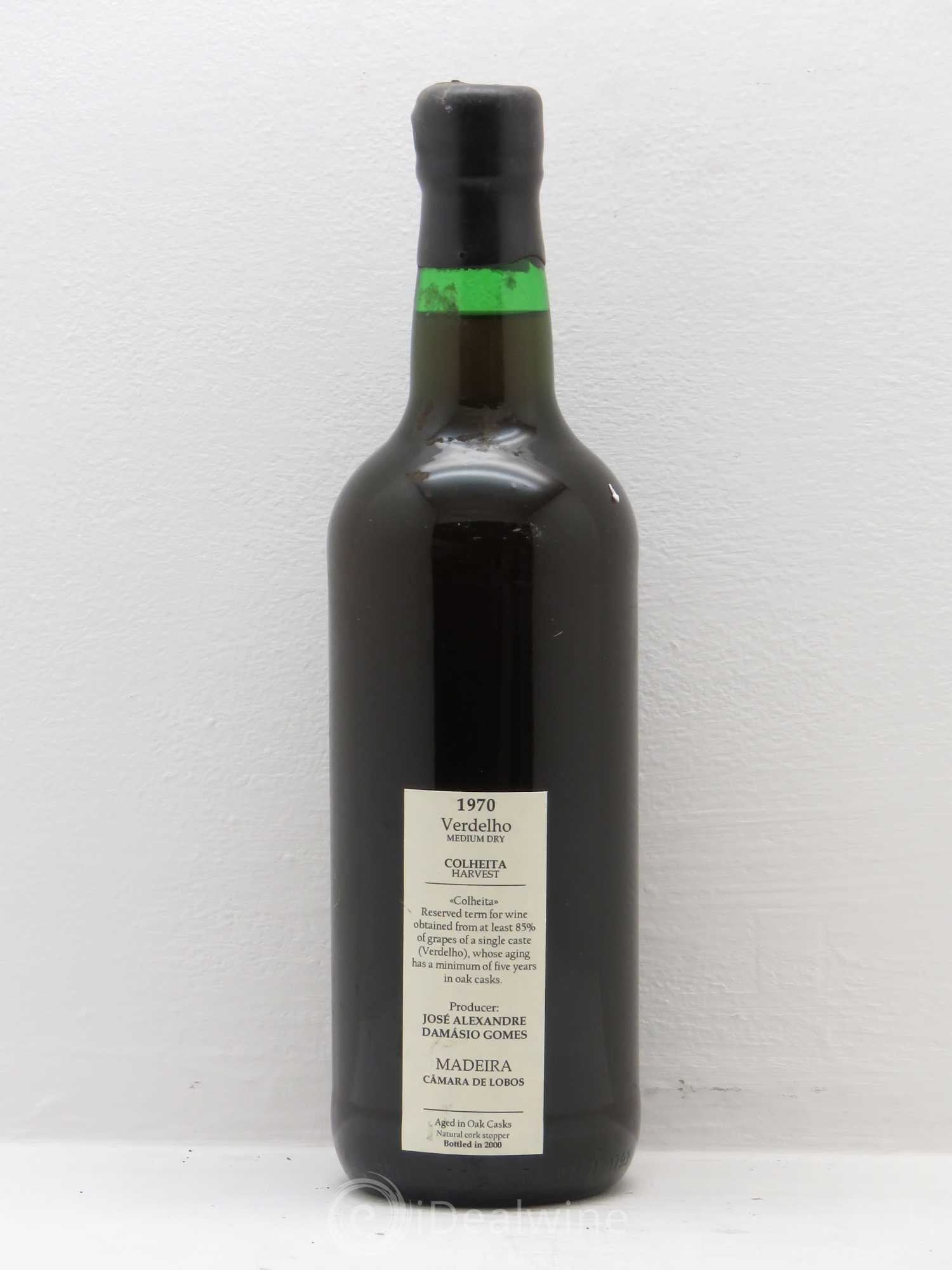 Madère Verdhello Medium Dry Colheita Harvest Damasio Gomes 1970 - Posten von 1 Flasche - 1