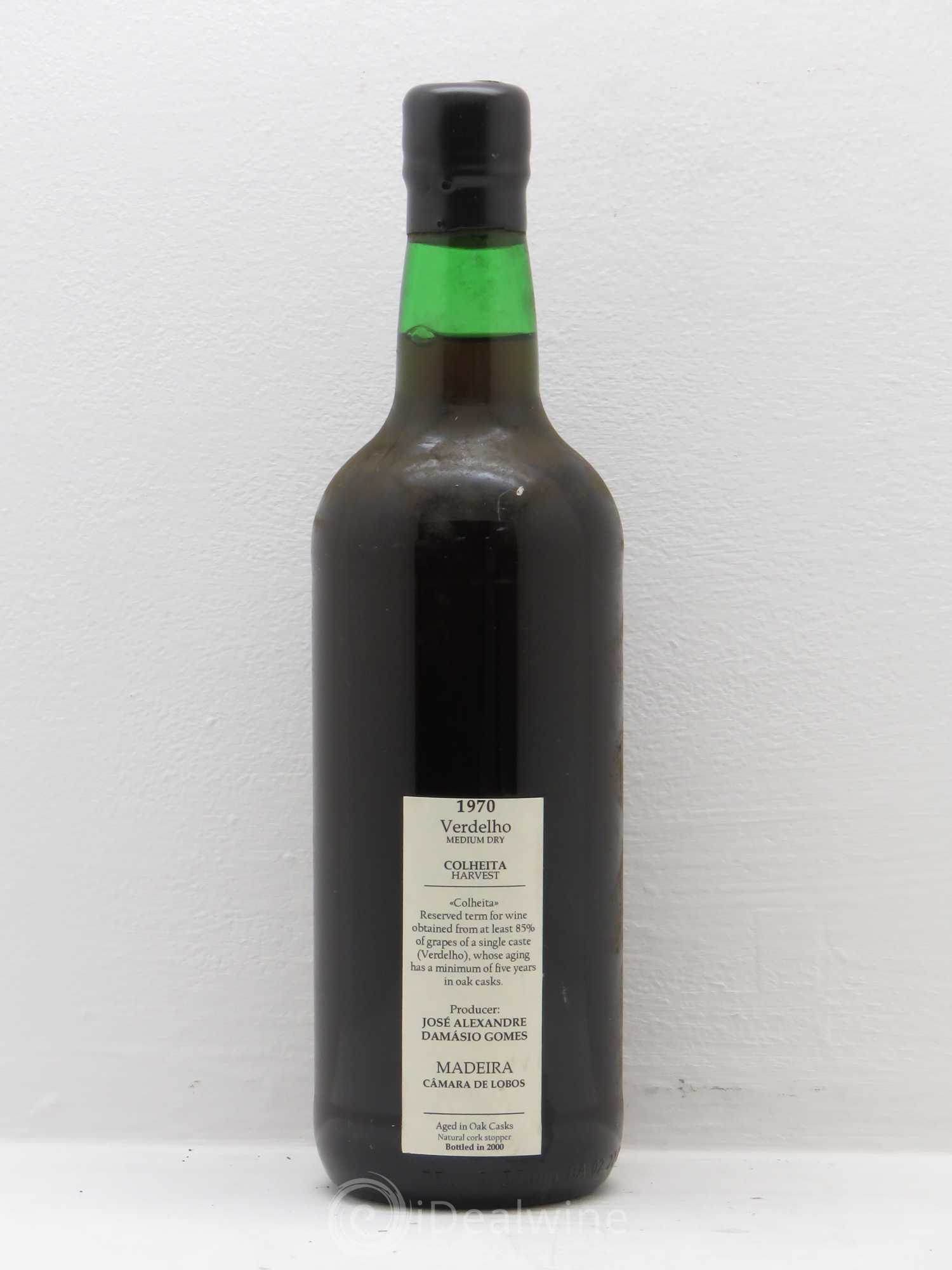 Madère Verdhello Medium Dry Colheita Harvest Damasio Gomes 1970 - Posten von 1 Flasche - 1