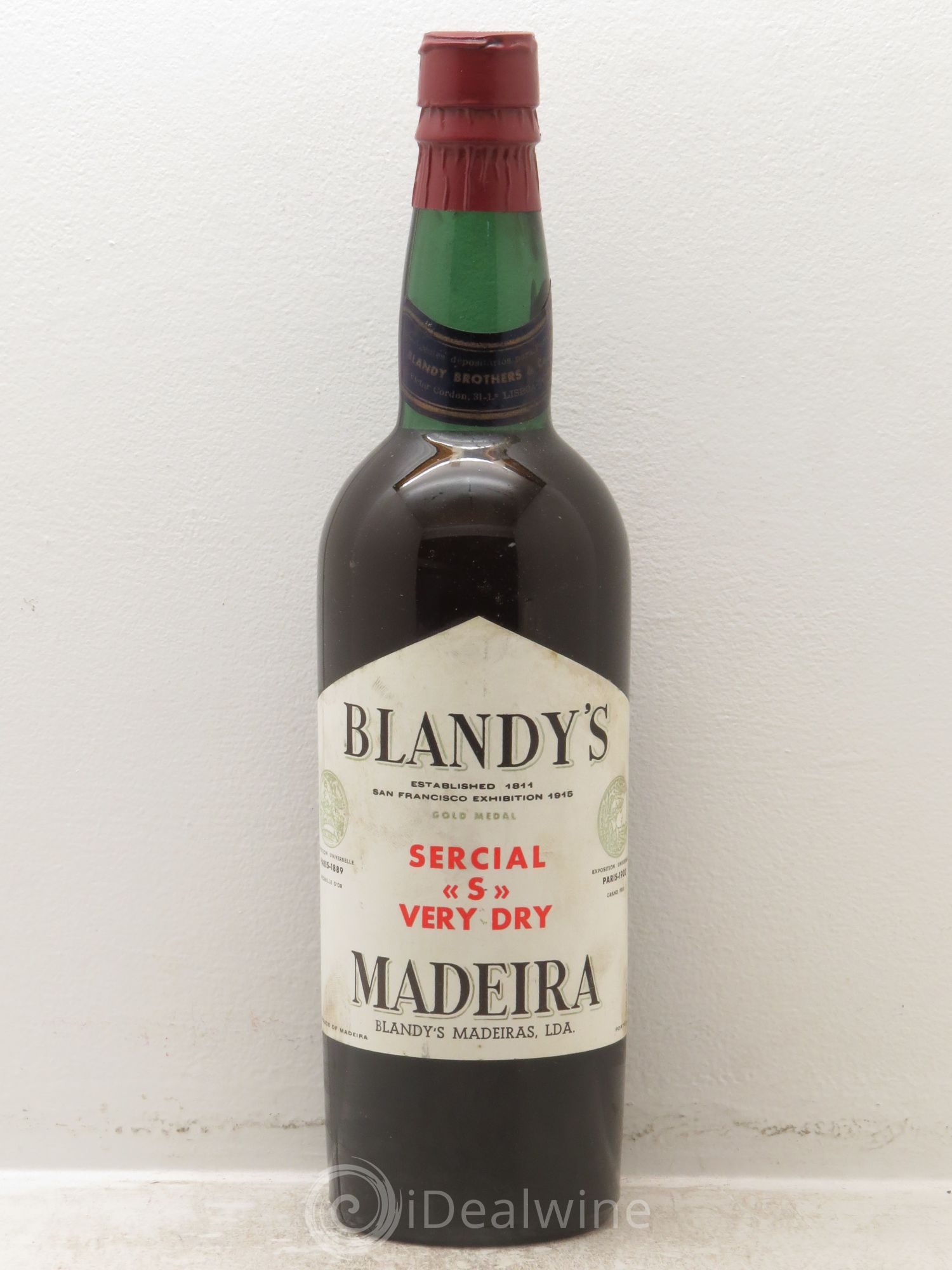 Madère Blandy's gold medal sercial's very dry - Posten von 1 Flasche - 0