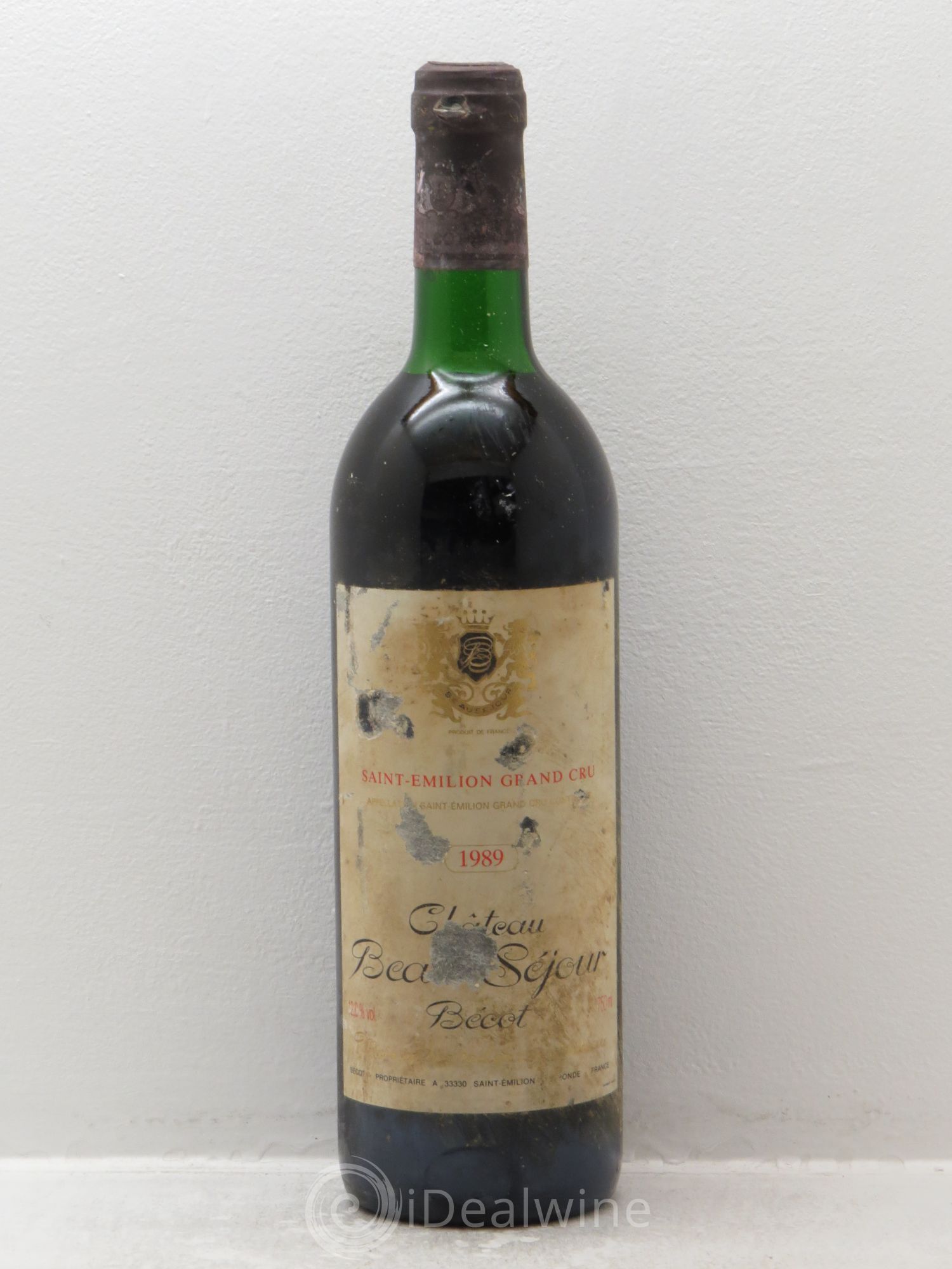 Château Beau-Séjour Bécot 1er Grand Cru Classé B 1989 - Lot de 6 bouteilles - 0