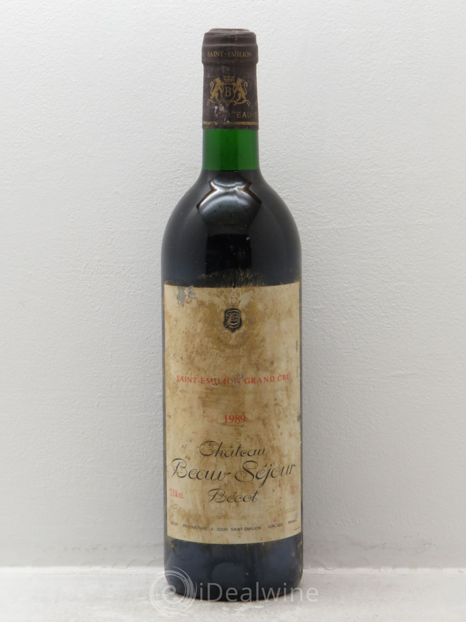 Château Beau-Séjour Bécot 1er Grand Cru Classé B 1989 - Lot de 1 bouteille - 0