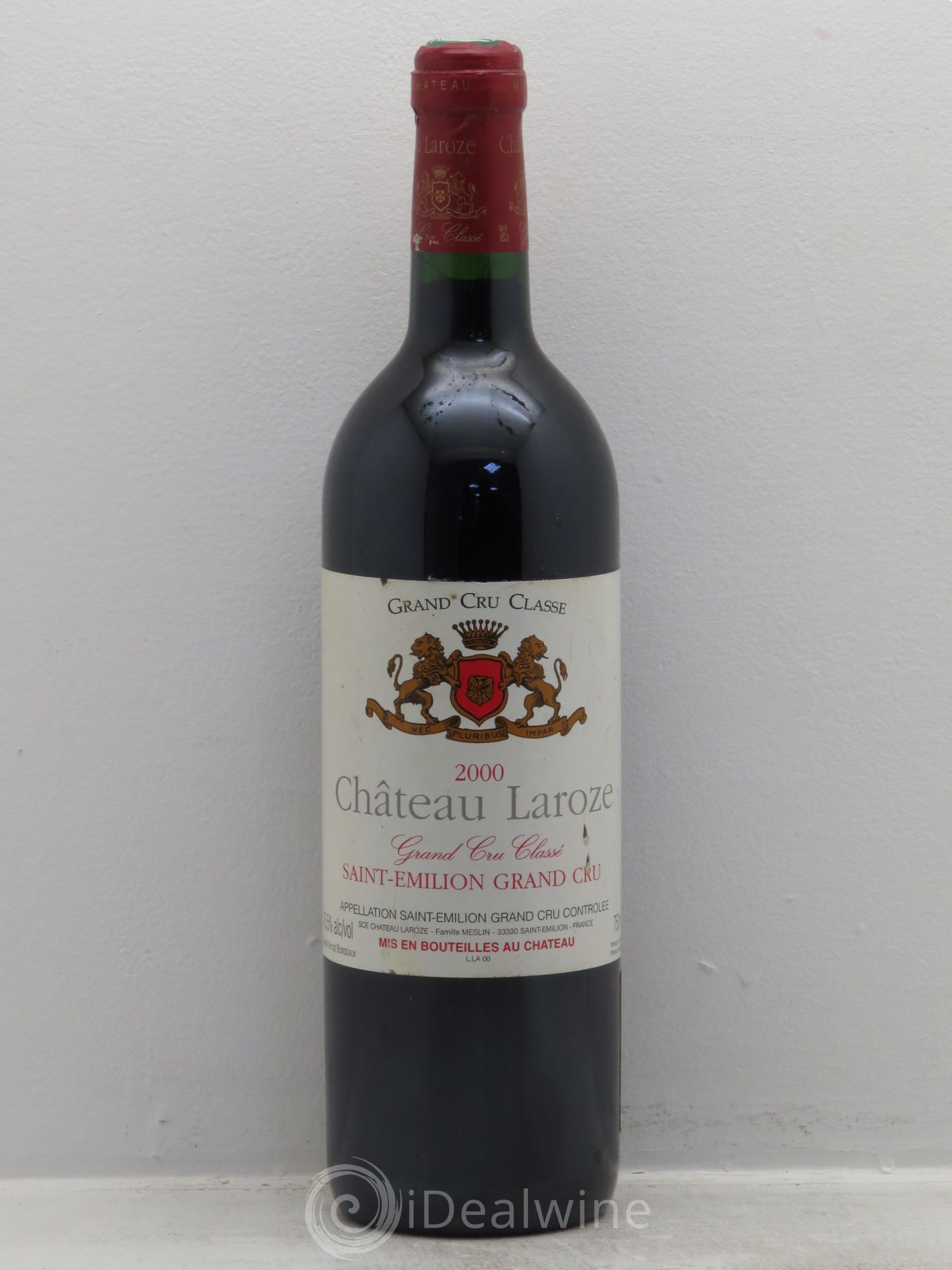 Château Laroze Grand Cru Classé 2000 - Lot de 1 bouteille - 0