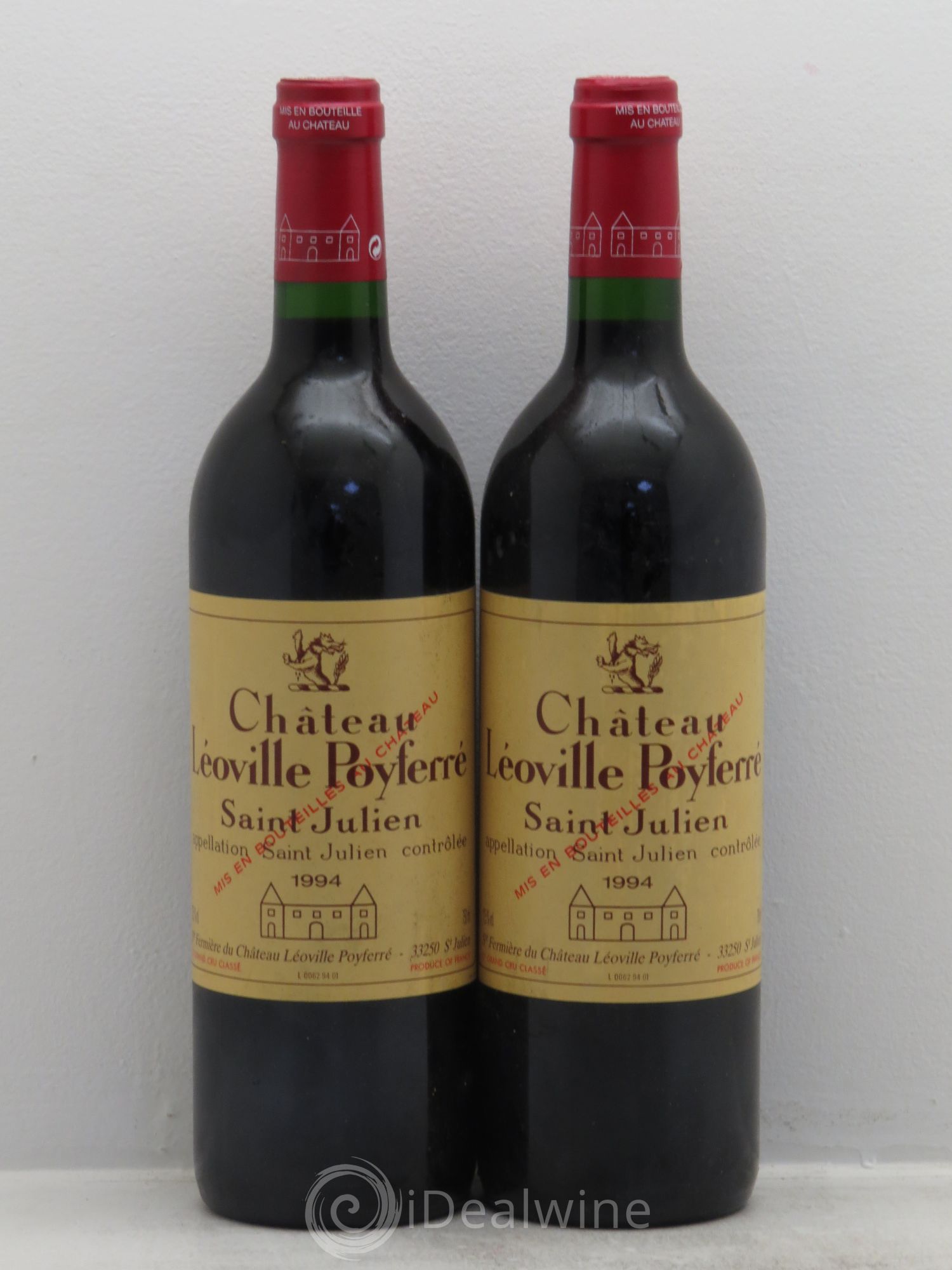 Château Léoville Poyferré 2ème Grand Cru Classé 1994 - Lot de 2 bouteilles - 0