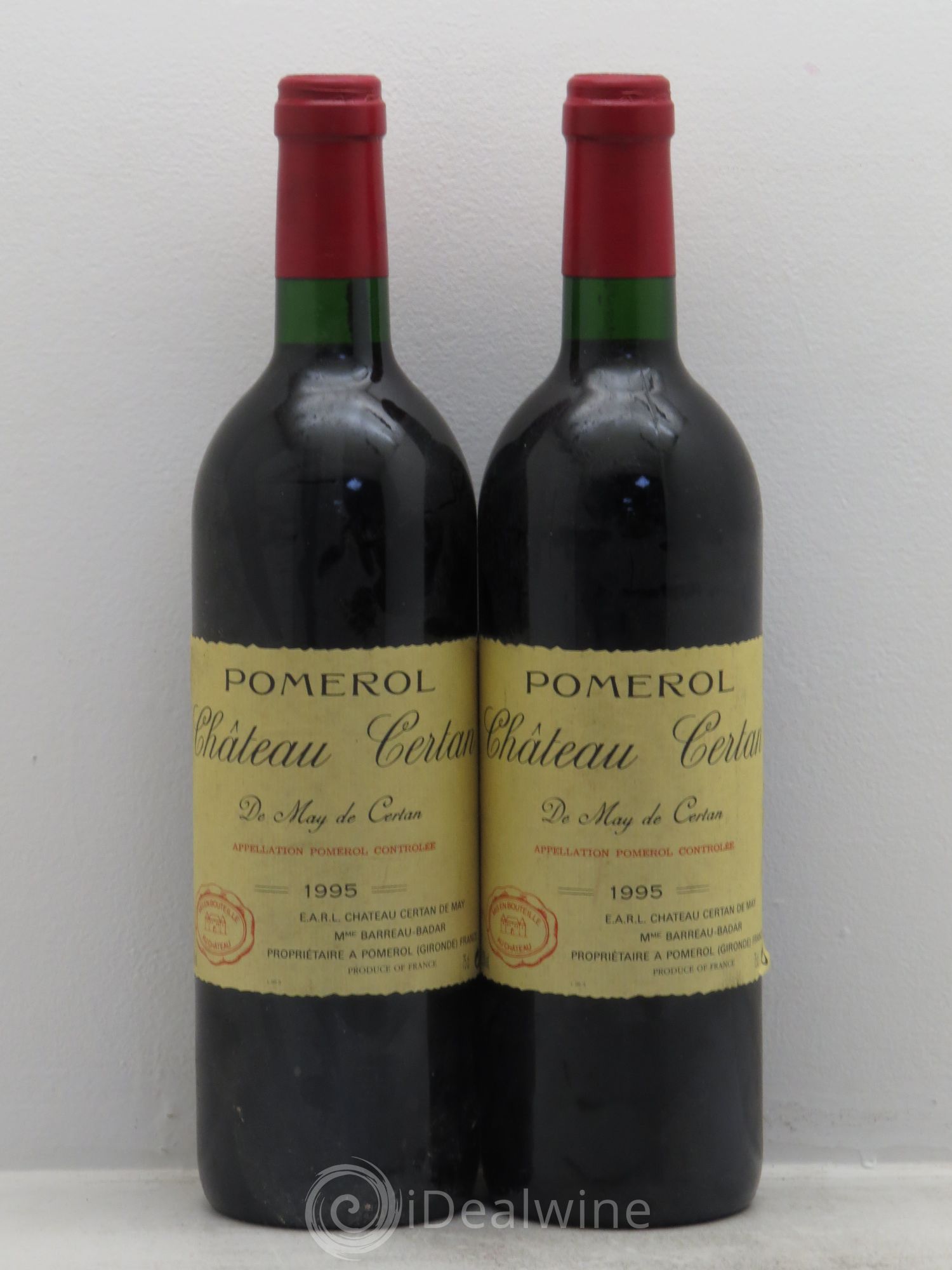 Château Certan de May 1995 - Lot de 2 bouteilles - 0